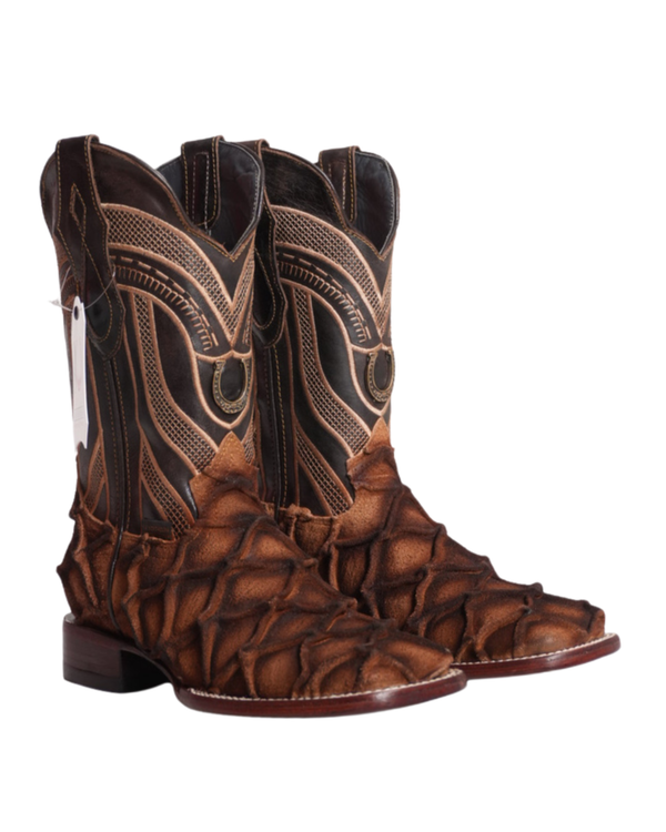 BOTAS NUEVAS PARA HOMBRE LA HERRADURA DANIEL PIRARUCU DOBLE SUELA PUNTA CUADRADA