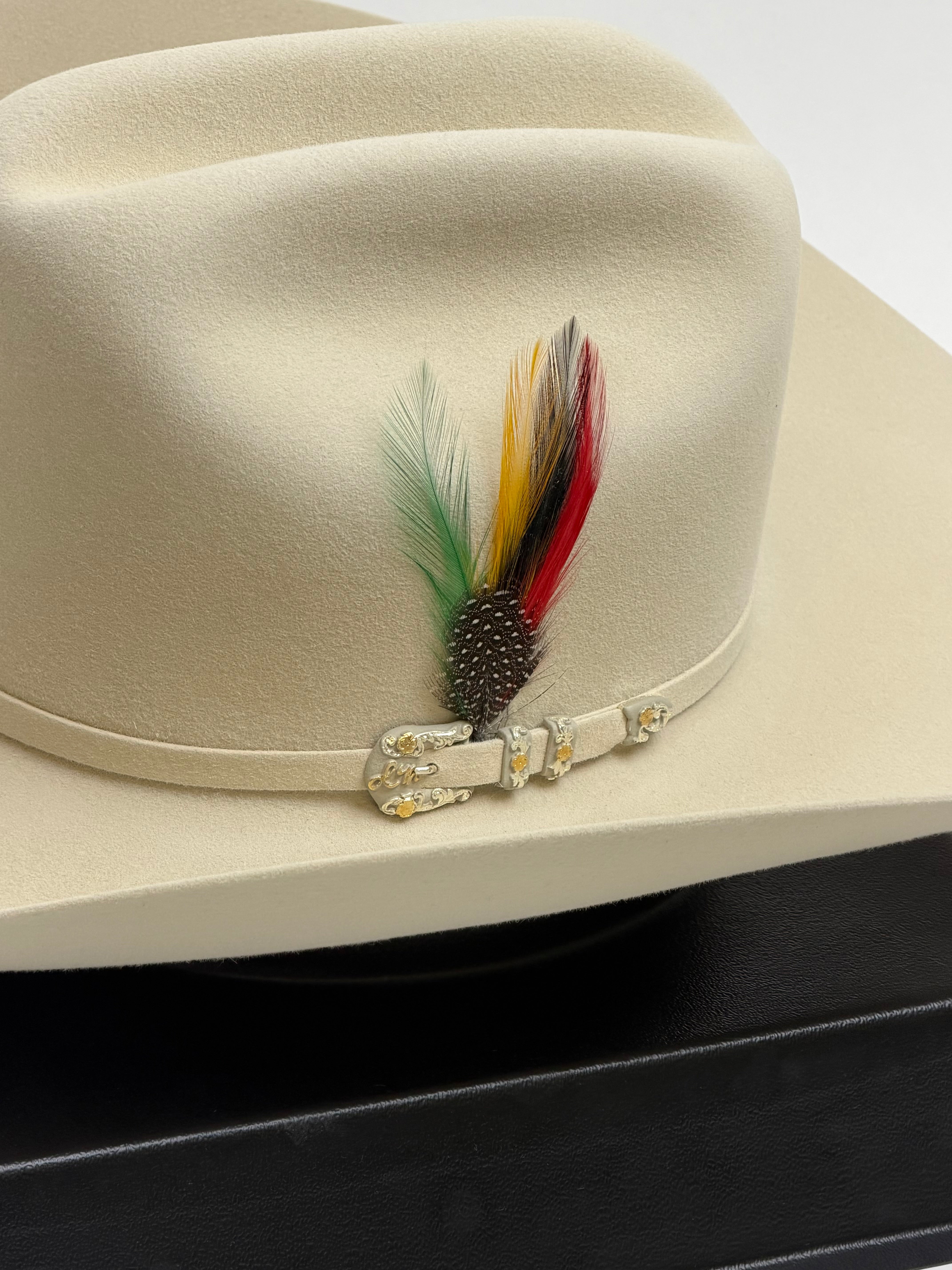 LARRY MAHAN´S 10X JERARCA COWBOY SOMBRERO PLATINO