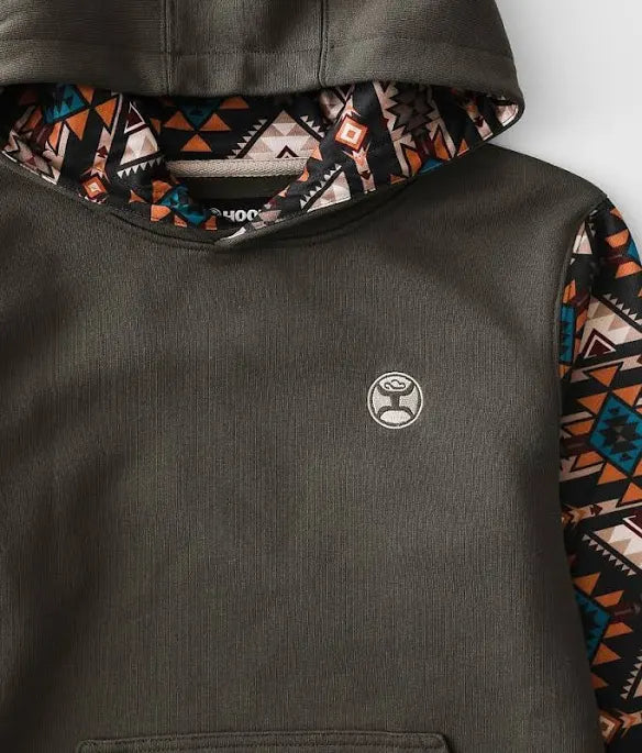 Hooey Youth Boys Brown Hoody HH1191BR