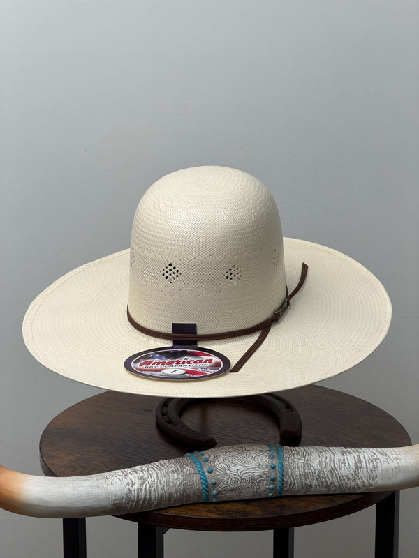 SOMBRERO DE PAJA ABIERTO DE ALA ALTA ESTILO 7200 AMERICAN HAT