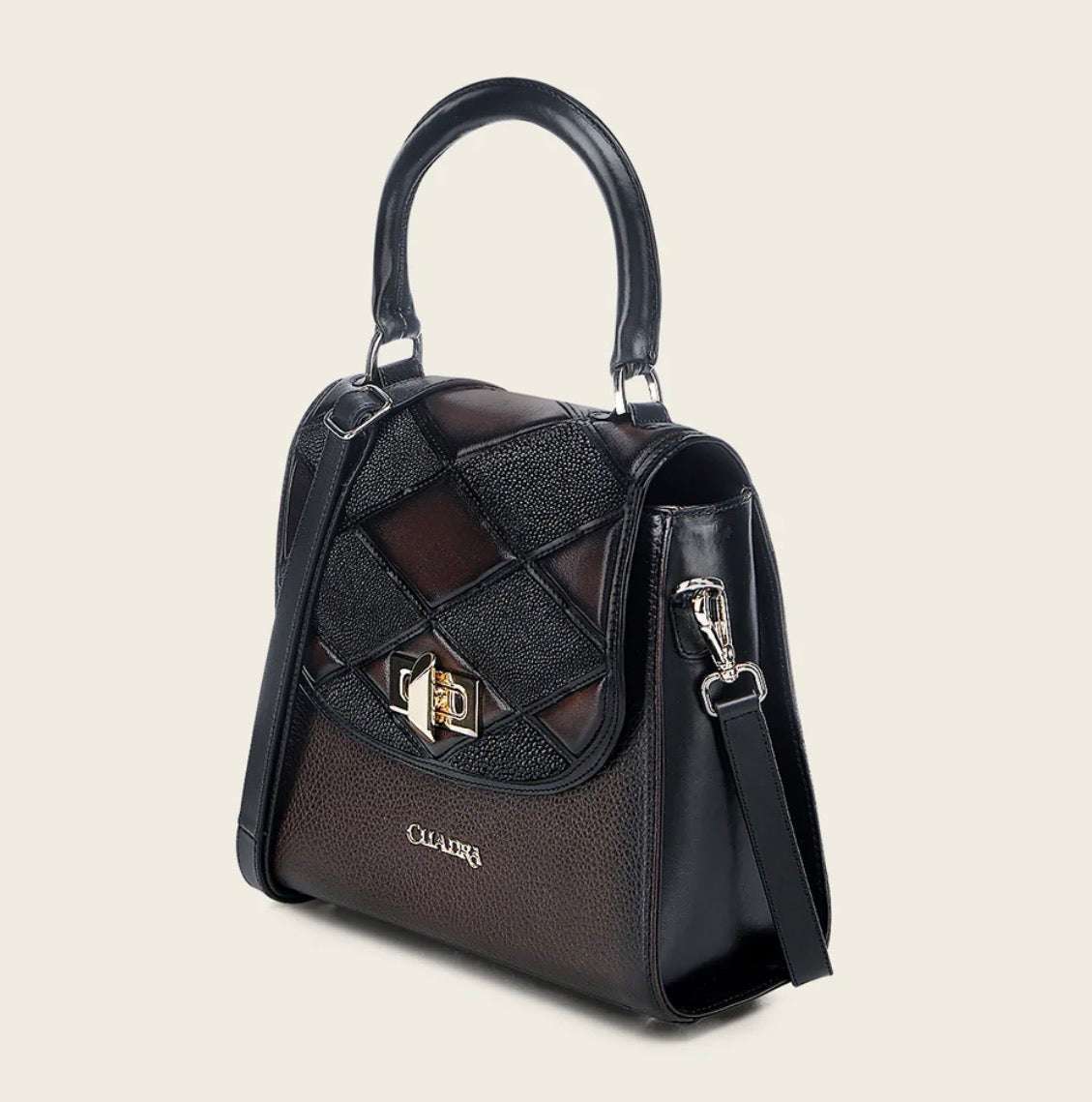 CUADRA WOMEN BAG MANTARRAYA NEGRO CHOCOLATE RES DU742 Laherradurawwnc.com