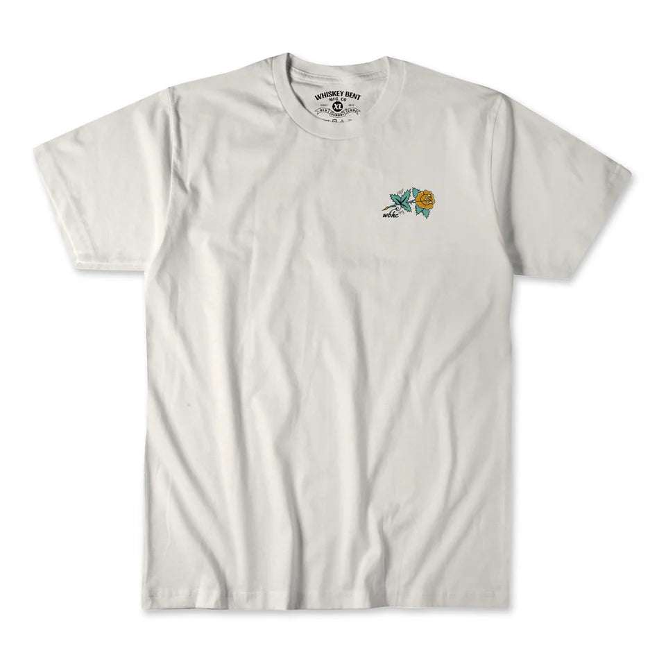 MENS WHISKEY BENT T-SHIRT SHORT SLEEVE WHITE Laherradurawwnc.com