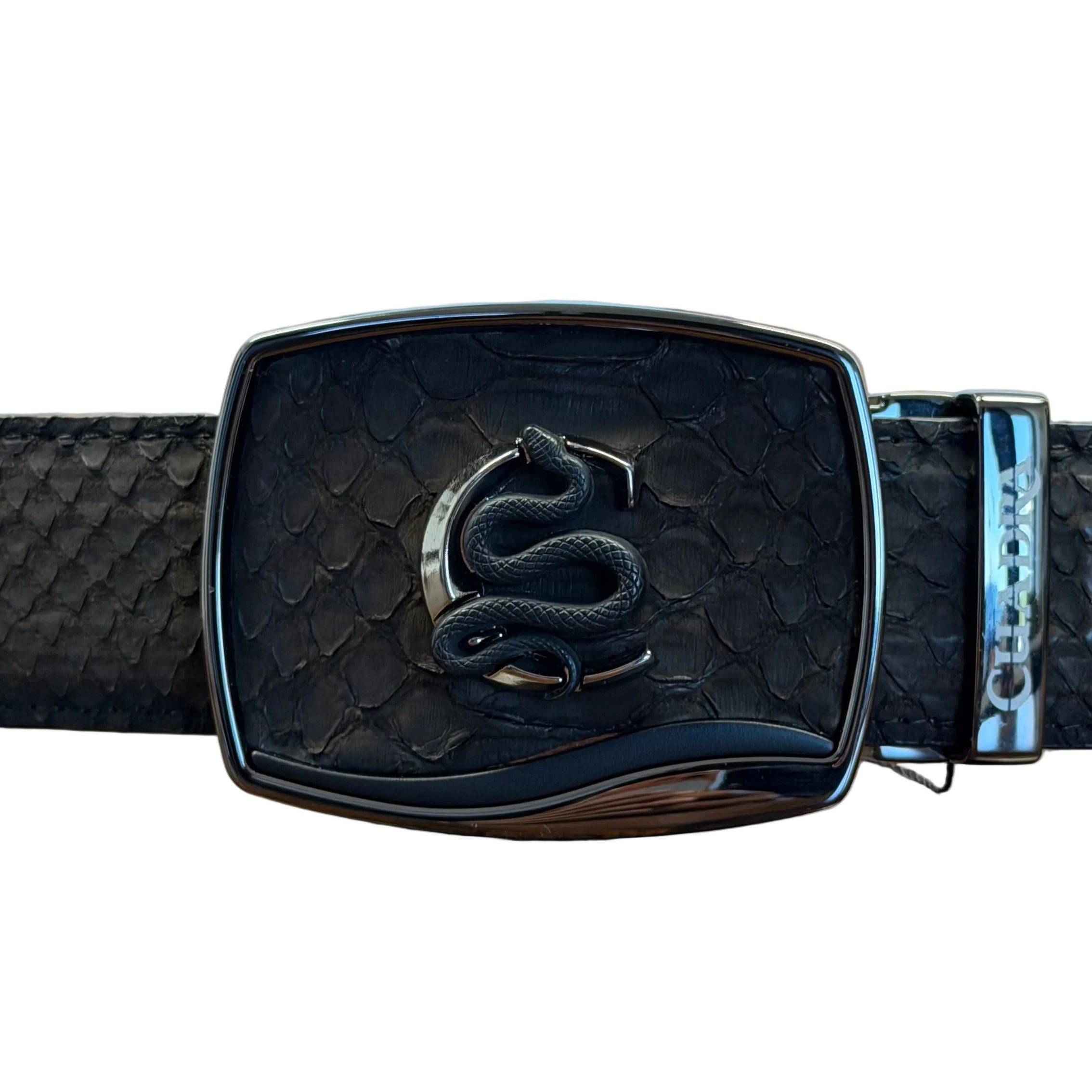 CUADRA BELT PYTHON BACK PLUNG NATURAL -BC482