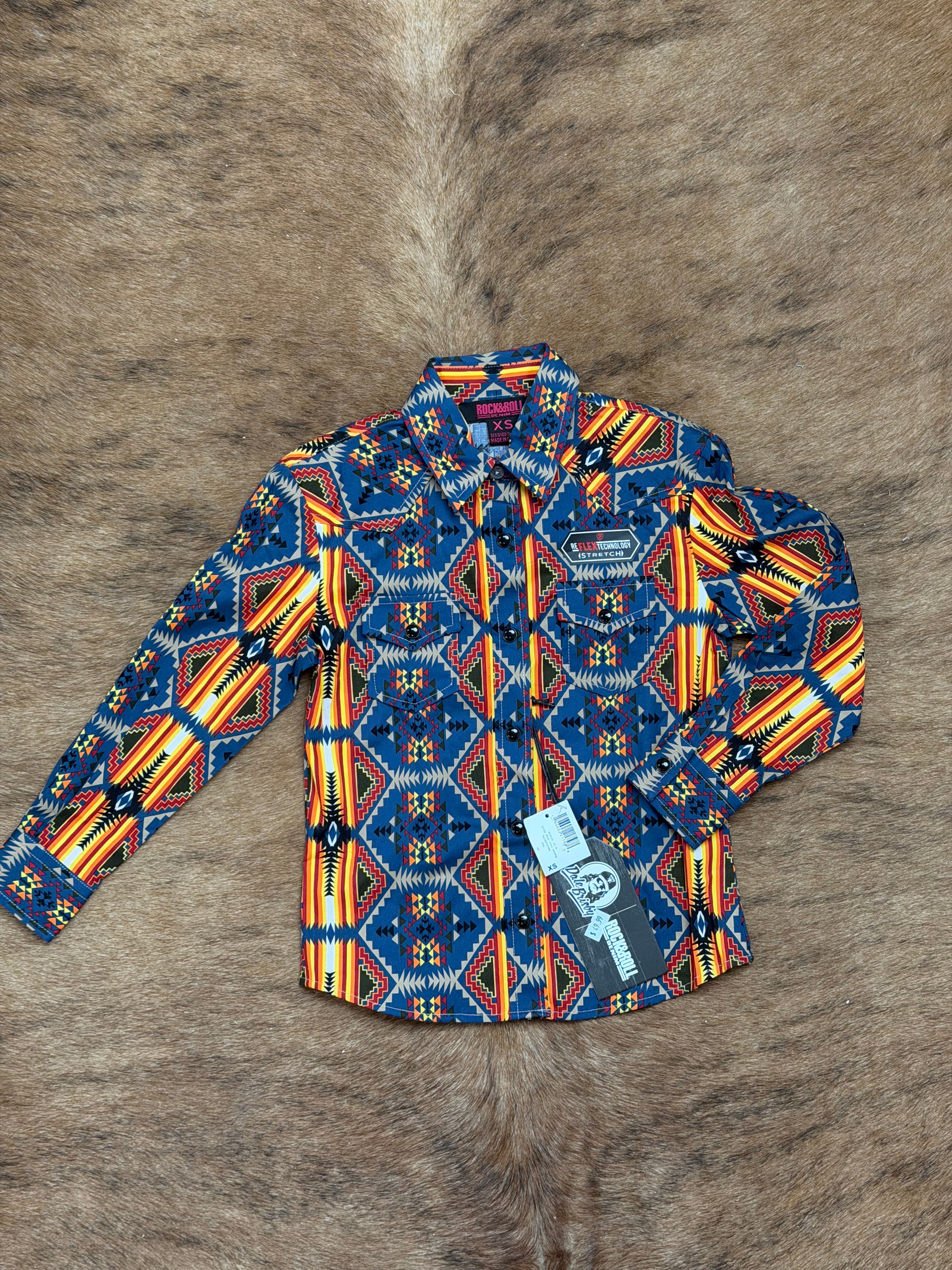 ROCK&ROLL SHIRT SLEEVED LONG GIRL TAN RRGSOSR096