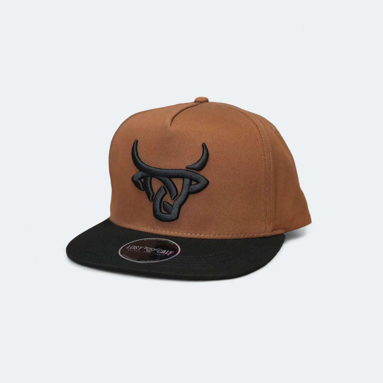 LOST CALF CAP BROWN WITH BLACK 200.1 Laherradurawwnc.com