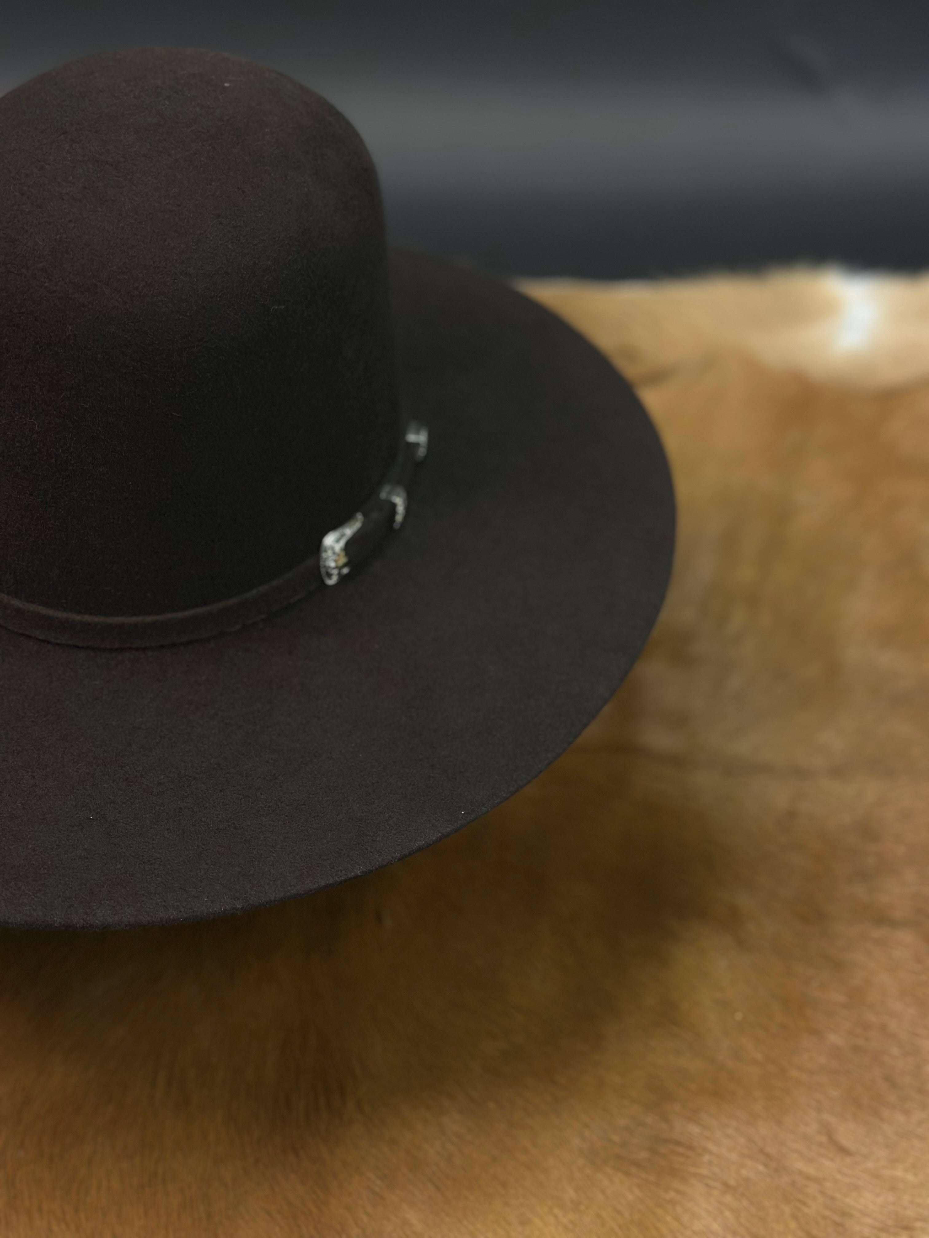 RDR KID CHOCOLATE OPEN CROWN FELT HAT Laherradurawwnc.com