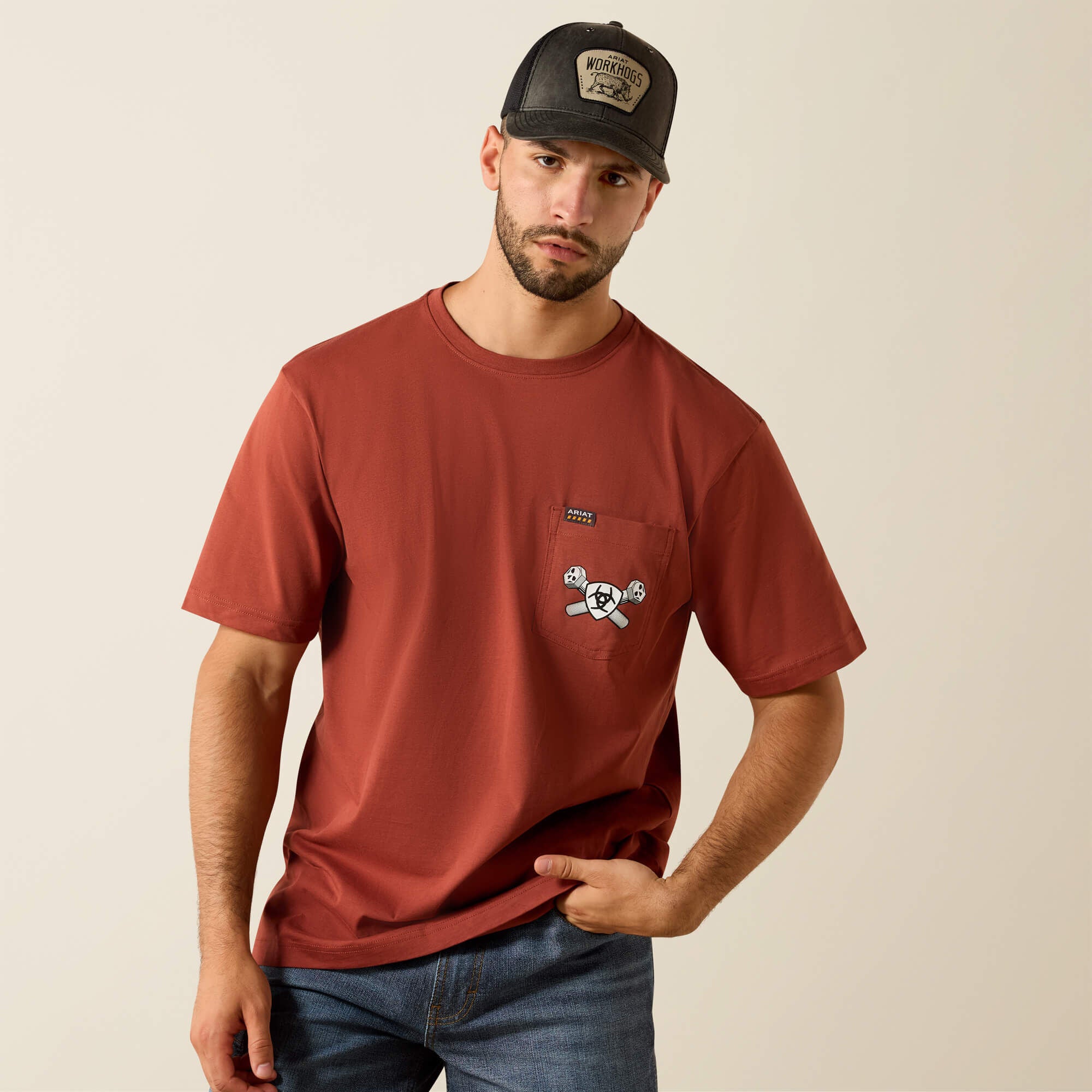 ARIAT MENS SHIRT BRANDY SNIFTER 10071369