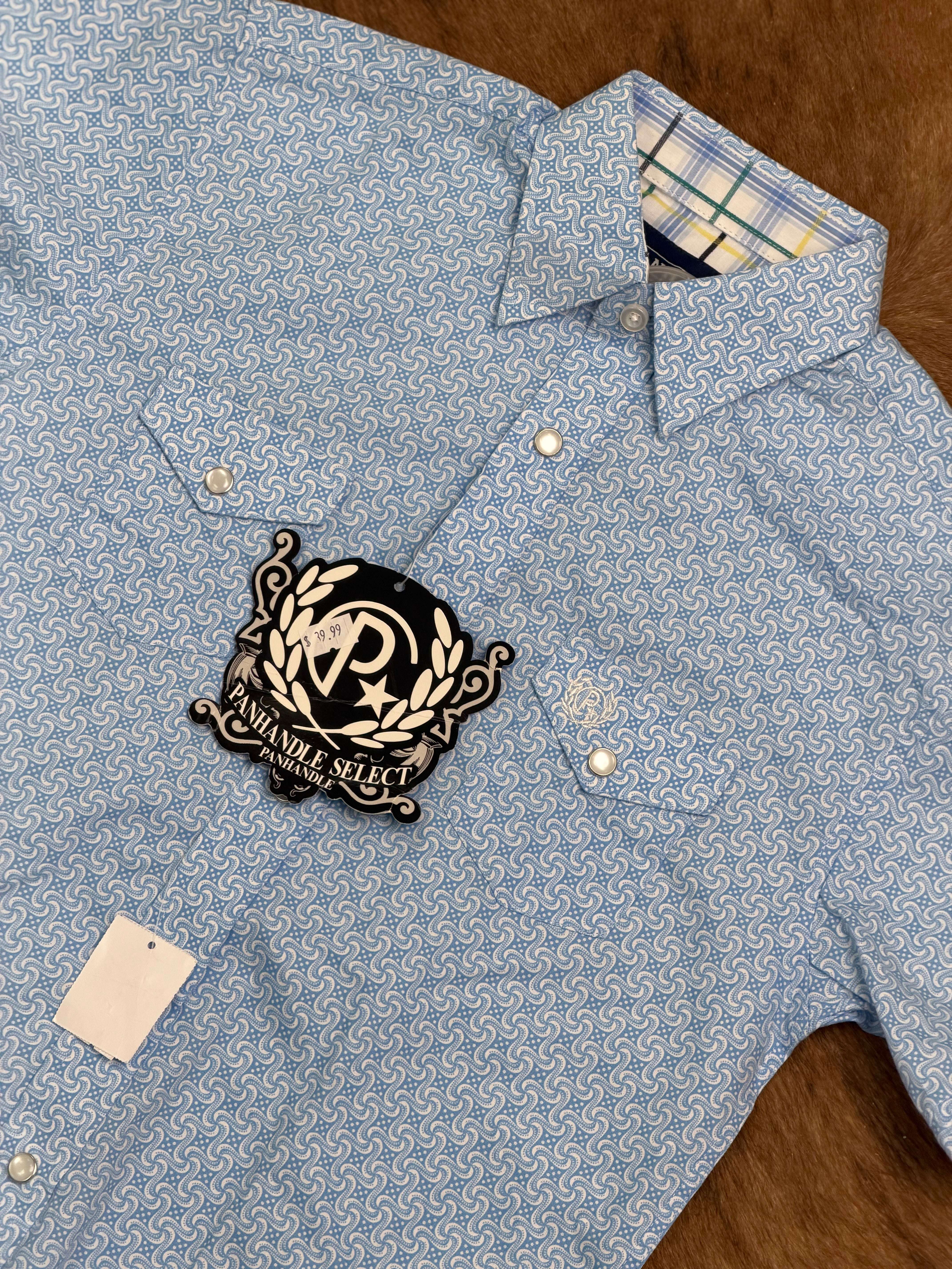 PANHANDLE KIDS SHIRT/ BABY BLUE- PBN3S03318 Laherradurawwnc.com