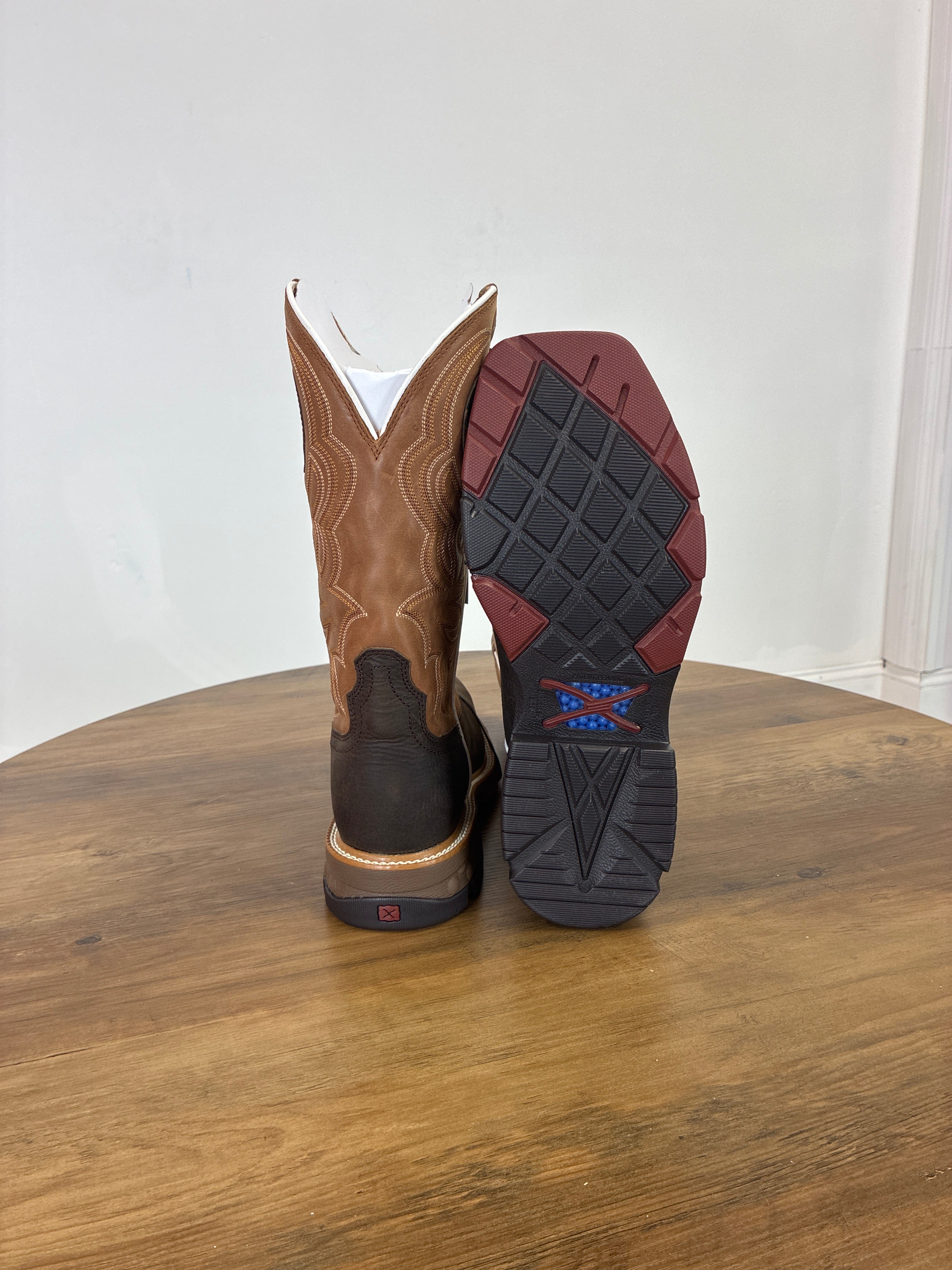 BOTAS DE HOMBRE TWISTED X DARK BROWN & ROASTED PECAN MXBA010