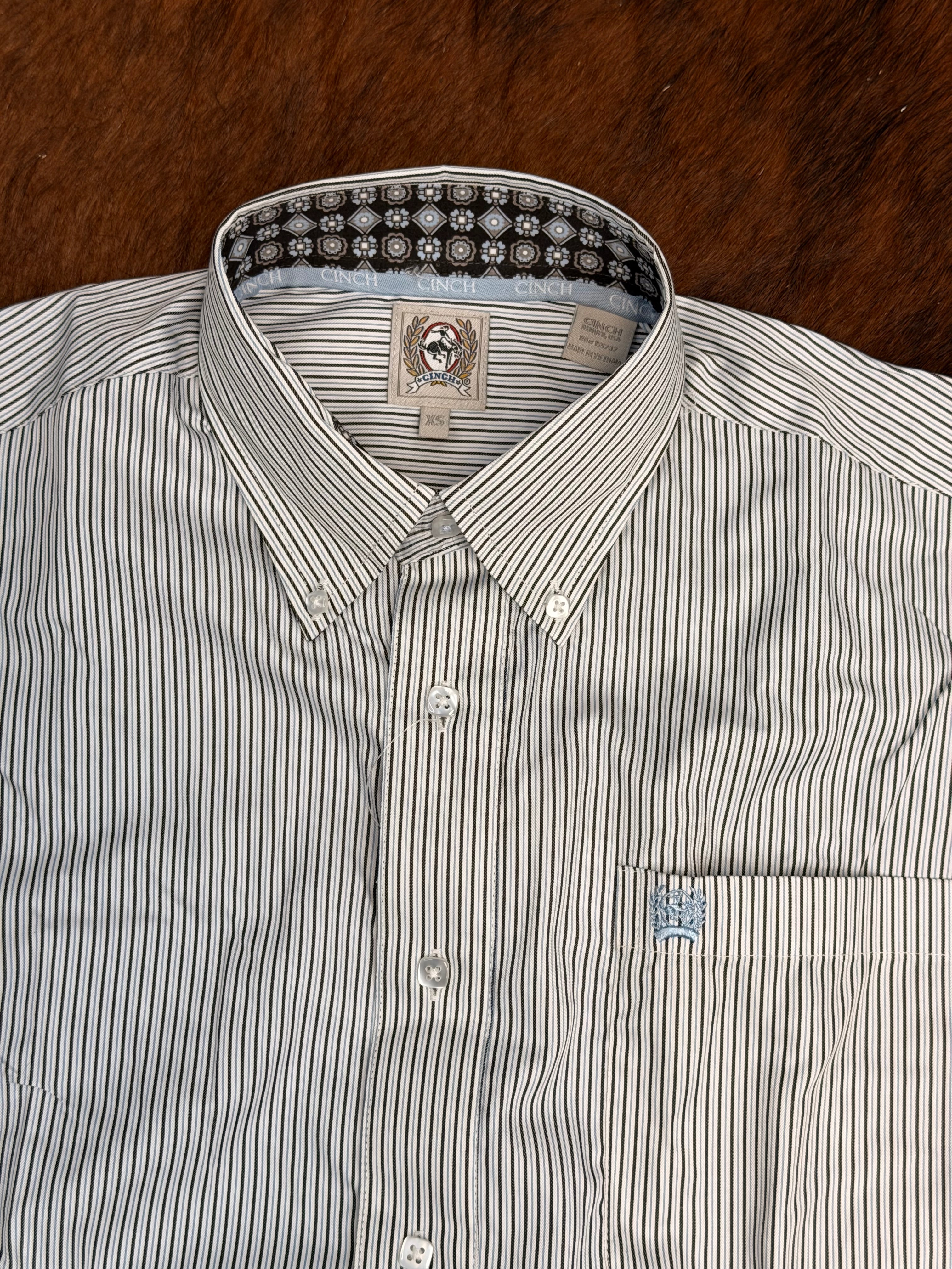 CINCH MEN LS SHIRT STRIPS -MTW1106003