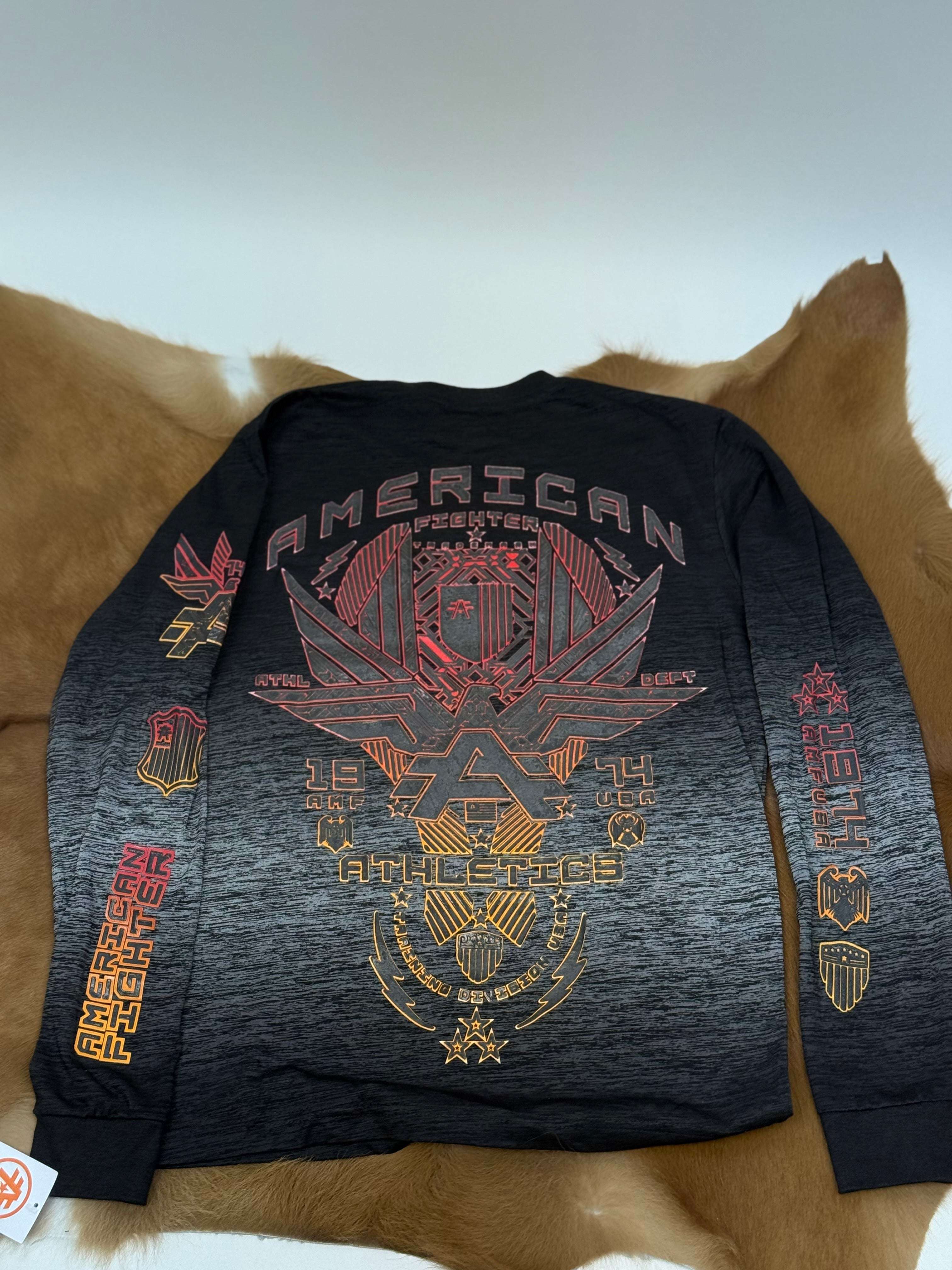AMERICAN FIGHTER NORDEN MEN T-SHIRT BLACK FM16060 Laherradurawwnc.com