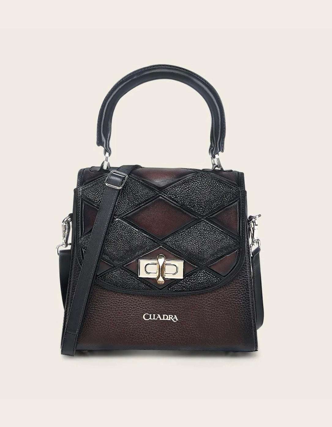 CUADRA WOMEN BAG MANTARRAYA NEGRO CHOCOLATE RES DU742 Laherradurawwnc.com