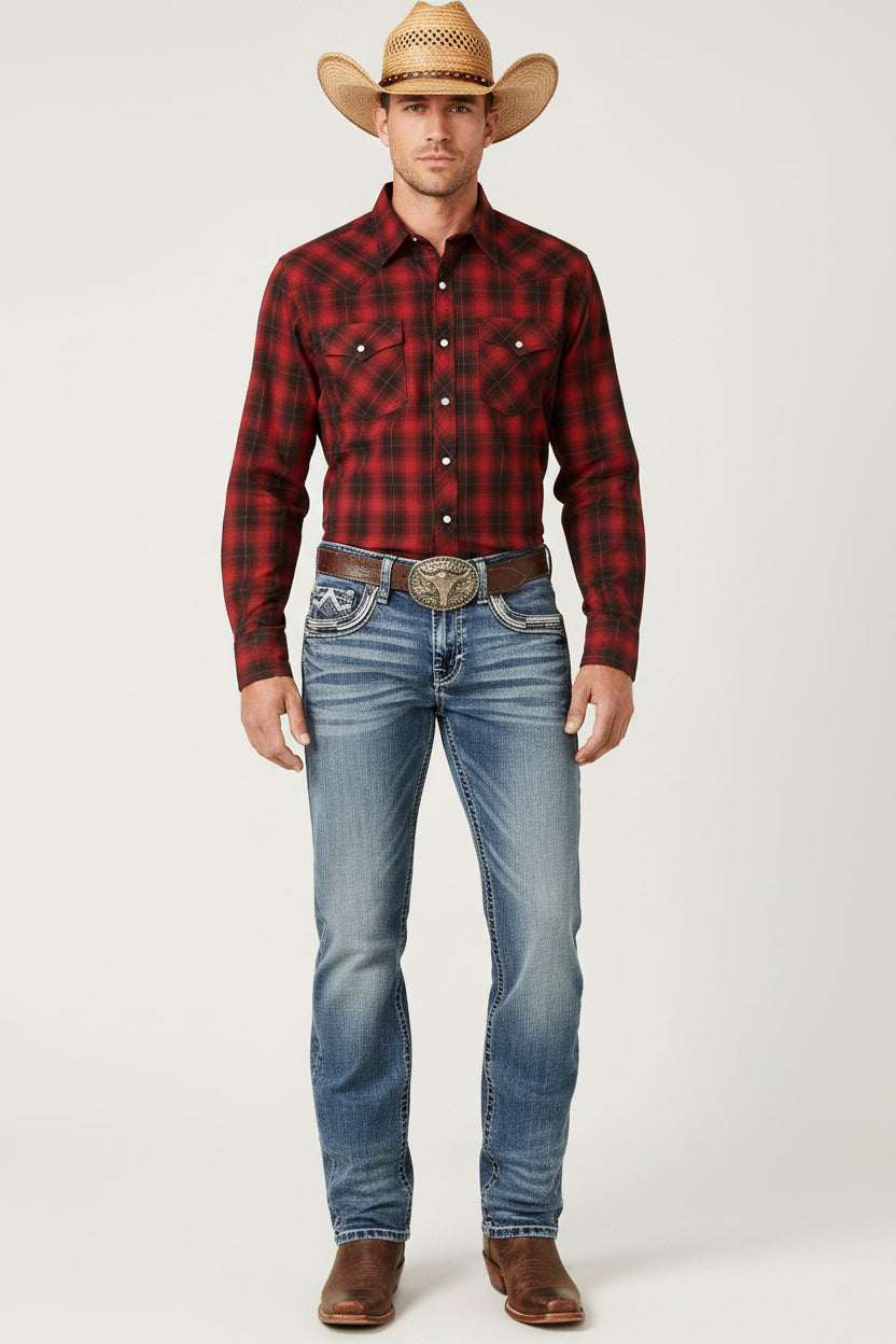 DE NIKO MENS JEANS SLIM BLUE DN- 25925