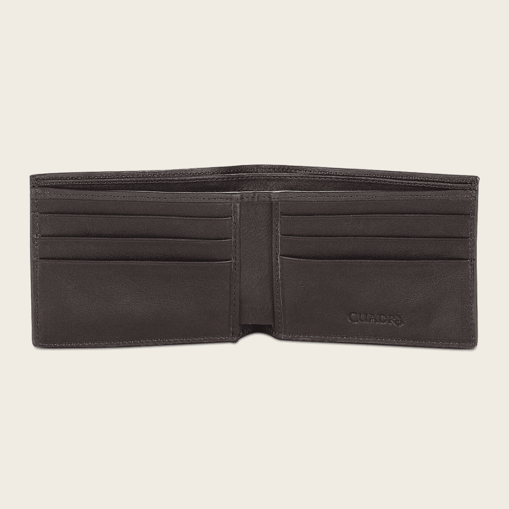 CUADRA MENS WALLET ALLIGATOR STUDS MOKA DU713 Laherradurawwnc.com