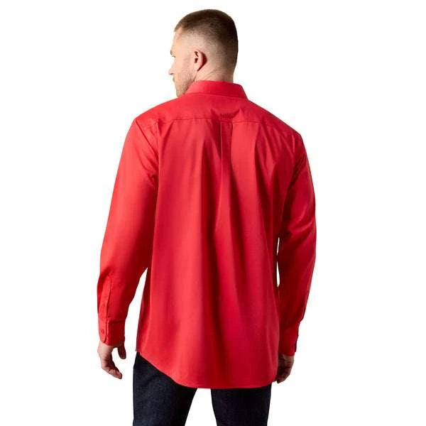 ARIAT MENS SHIRT SCARLET RED CLASSIC FIT 10072736 Laherradurawwnc.com