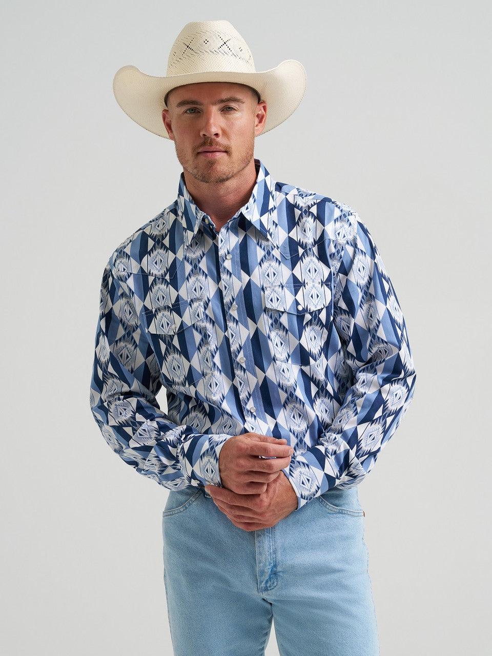 MENS WRANGLER SHIRT CHECOTAH CLASSIC FIT 112374917