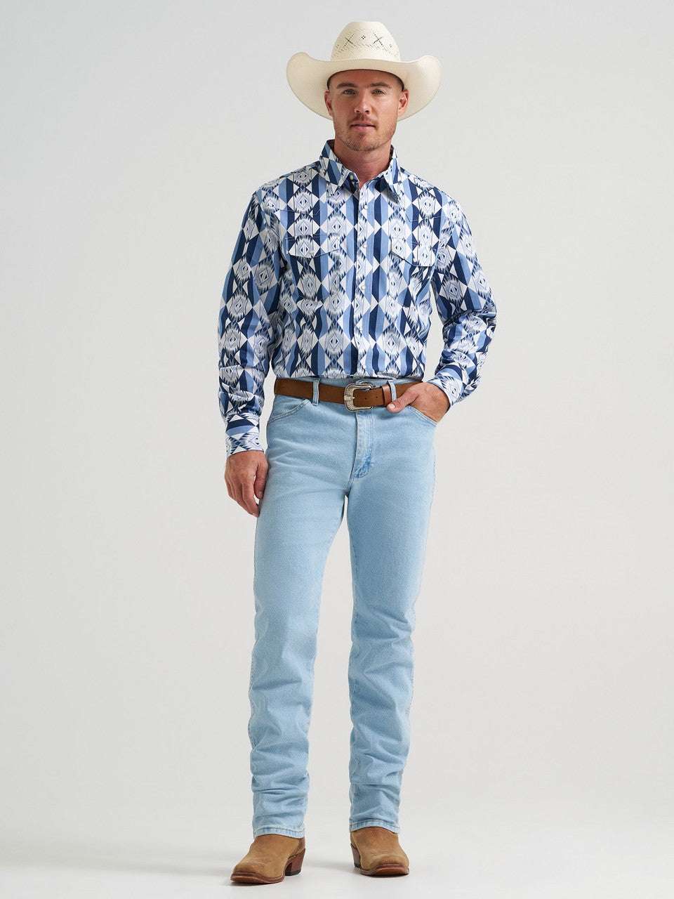 MENS WRANGLER SHIRT CHECOTAH CLASSIC FIT 112374917 Laherradurawwnc.com