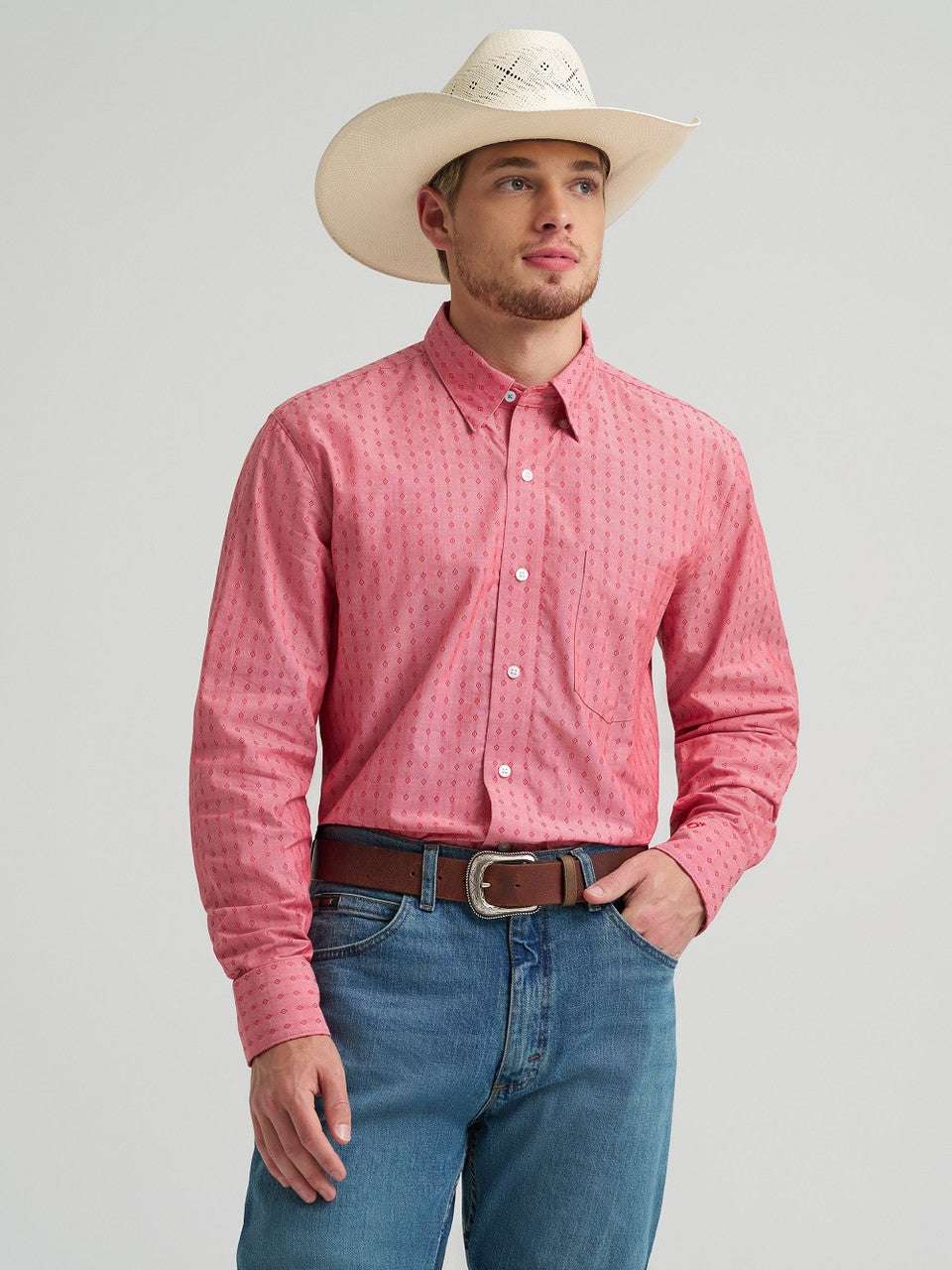 MEN'S WRANGLER SHIRT CLASSIC FIT - 112374464 Laherradurawwnc.com
