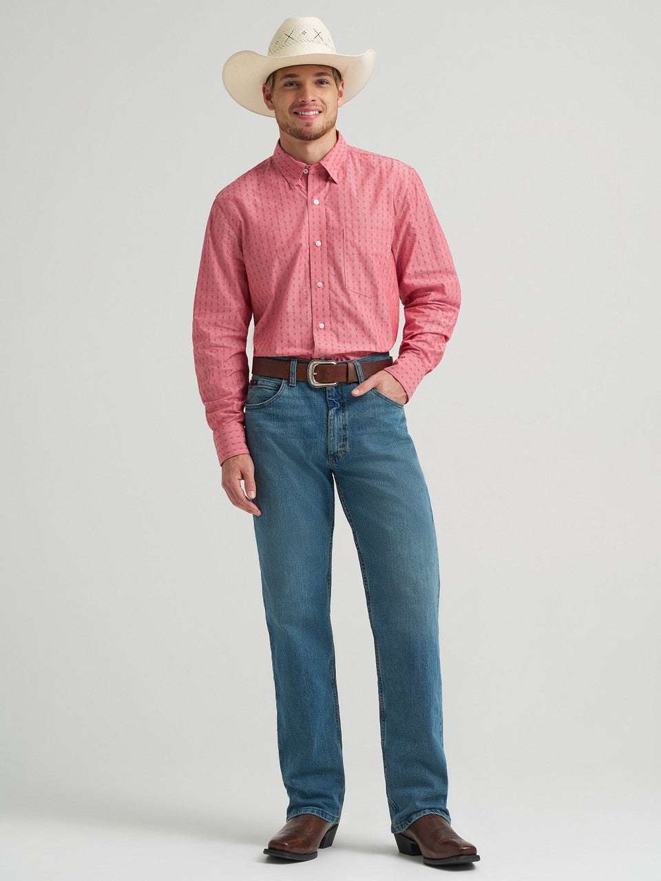 MEN'S WRANGLER SHIRT CLASSIC FIT - 112374464 Laherradurawwnc.com