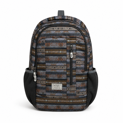 MOCHILA HOOEY ROCKSTAR RAYAS GRIS/MARRÓN CLARO - BP052GYTN