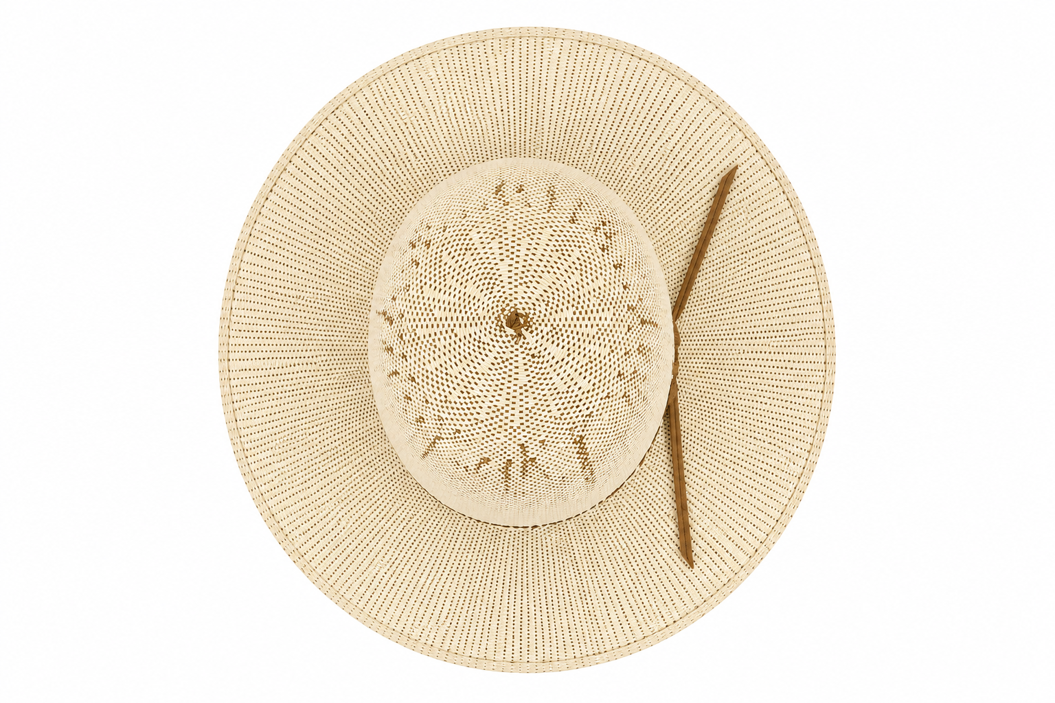 HERRADURA STRAW HAT 5OX BANGORA DOMINO OPEN CROWN