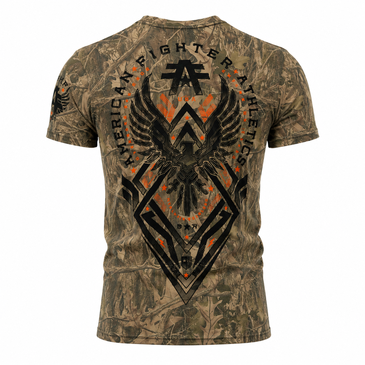 AMERICAN FIGHTER EAST BEND S/S TEE TAN FM16643