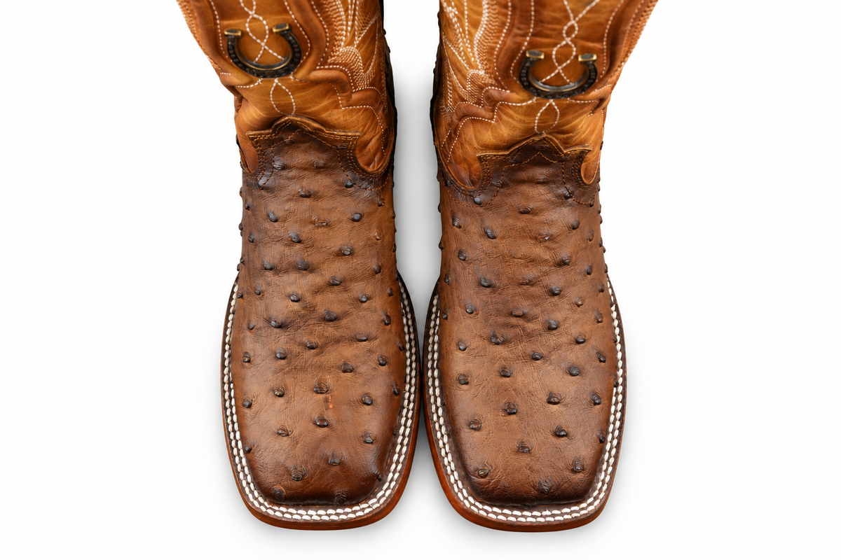 LA HERRADURA MENS DANIEL CLON AVESTRUZ HONEY/OLDEN TAN