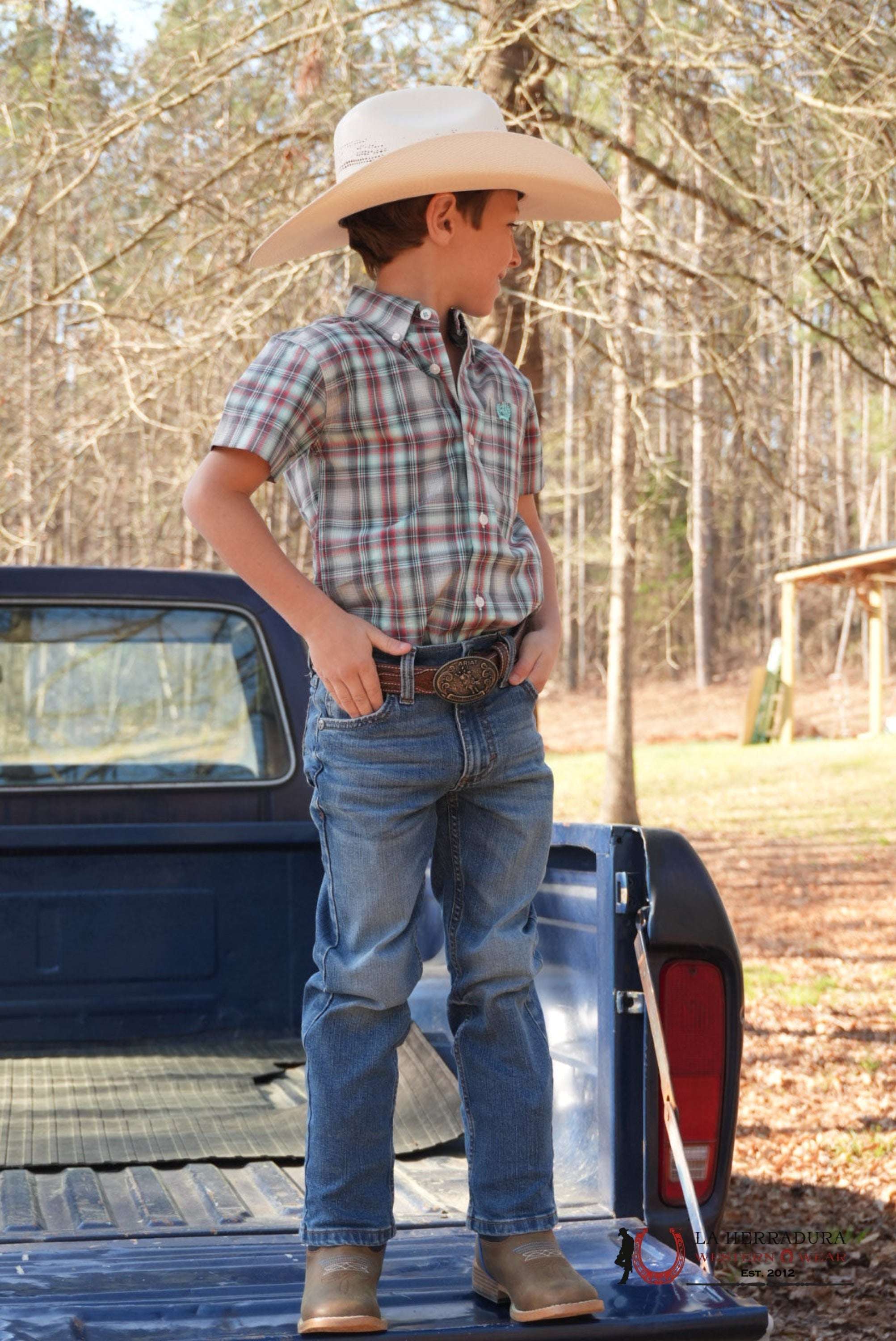 CINCH BOYS GEOMETRIC MULTICOLOR STYLE MTW7140030 Laherradurawwnc.com