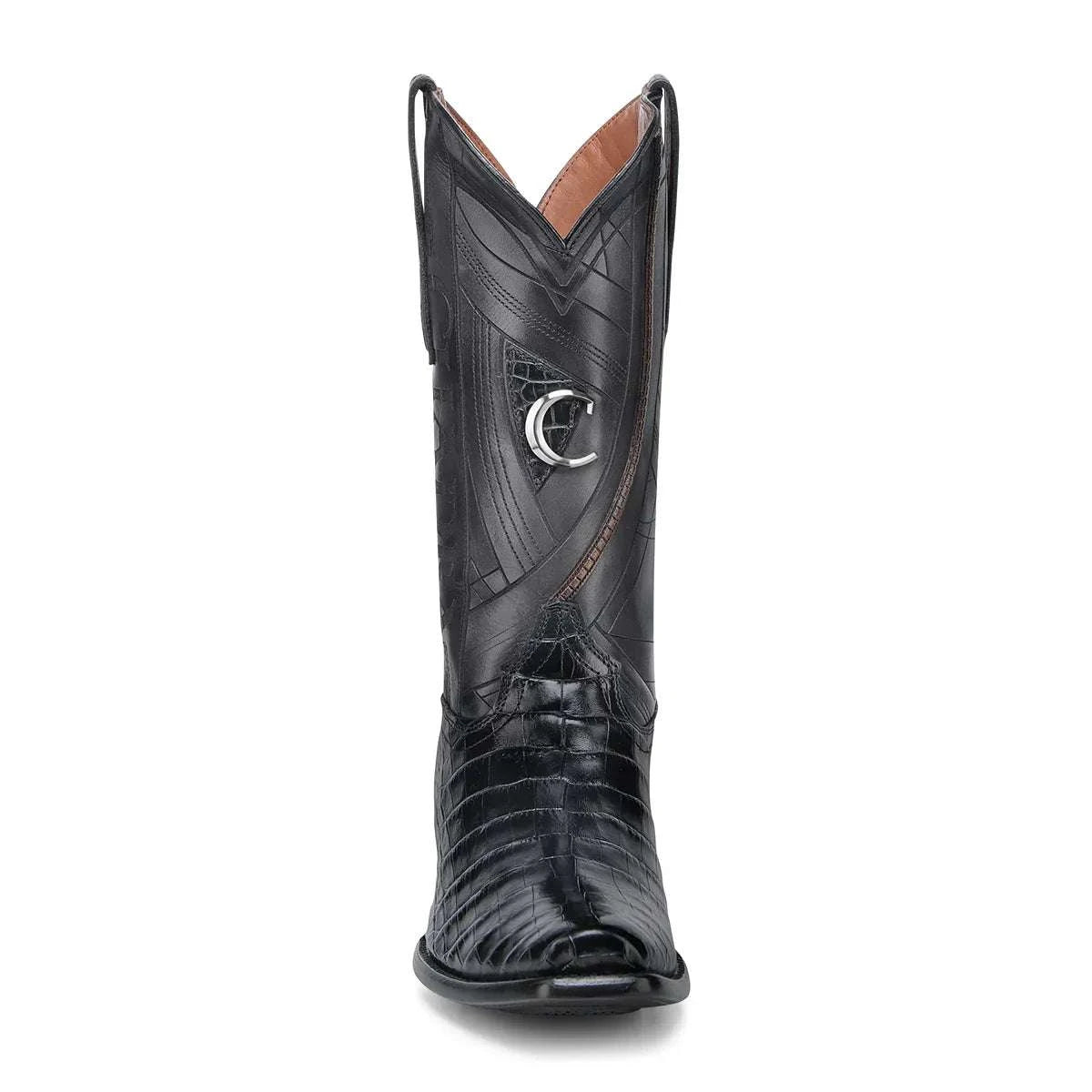 CUADRA BOOTS ALLIGATOR LOMO BELLY NEGRO SKIN SEMI SQUARE TOE CC269 Laherradurawwnc.com