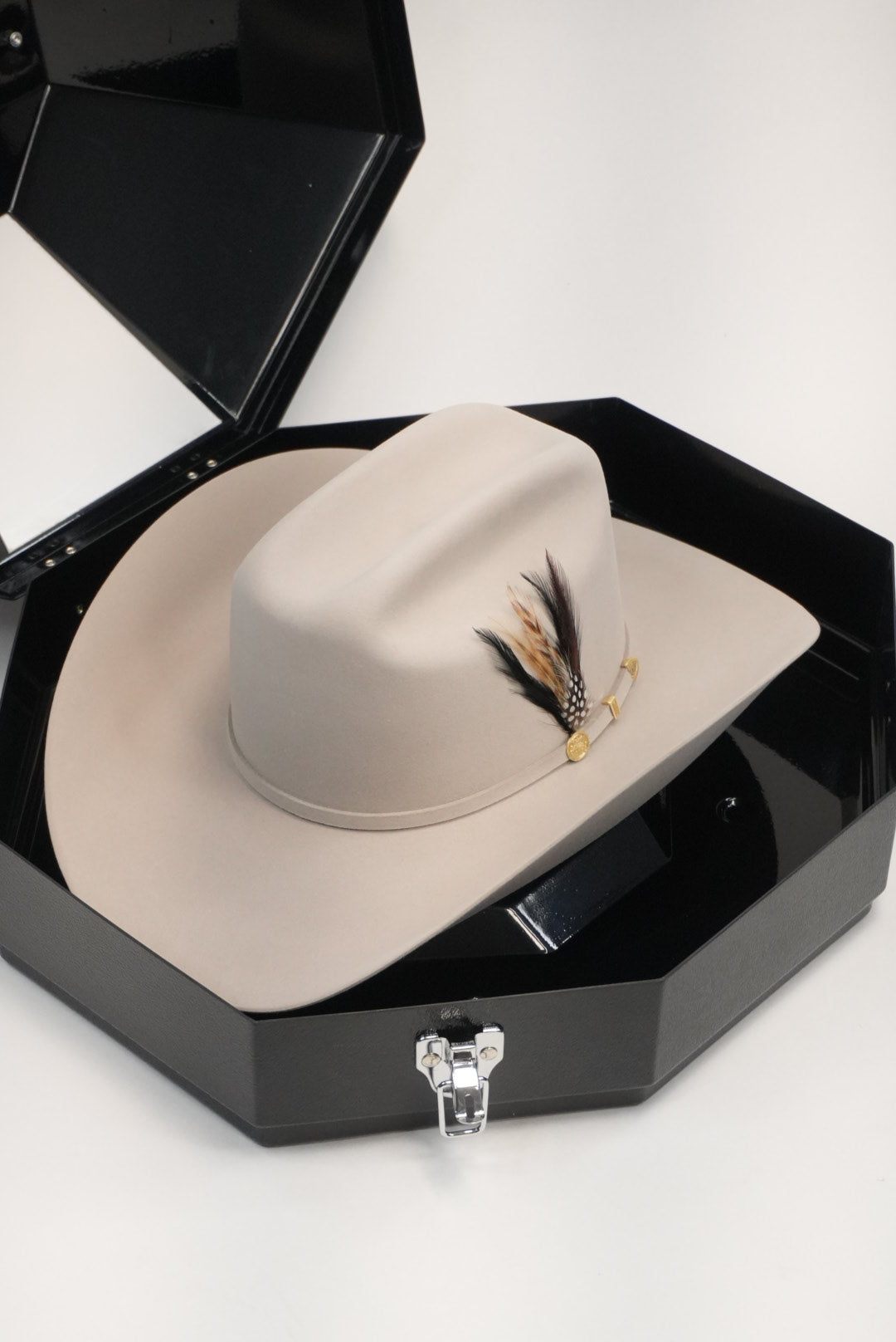 SOMBRERO COWBOY STETSON 100X EL PRESIDENTE VIENTRE PLATA