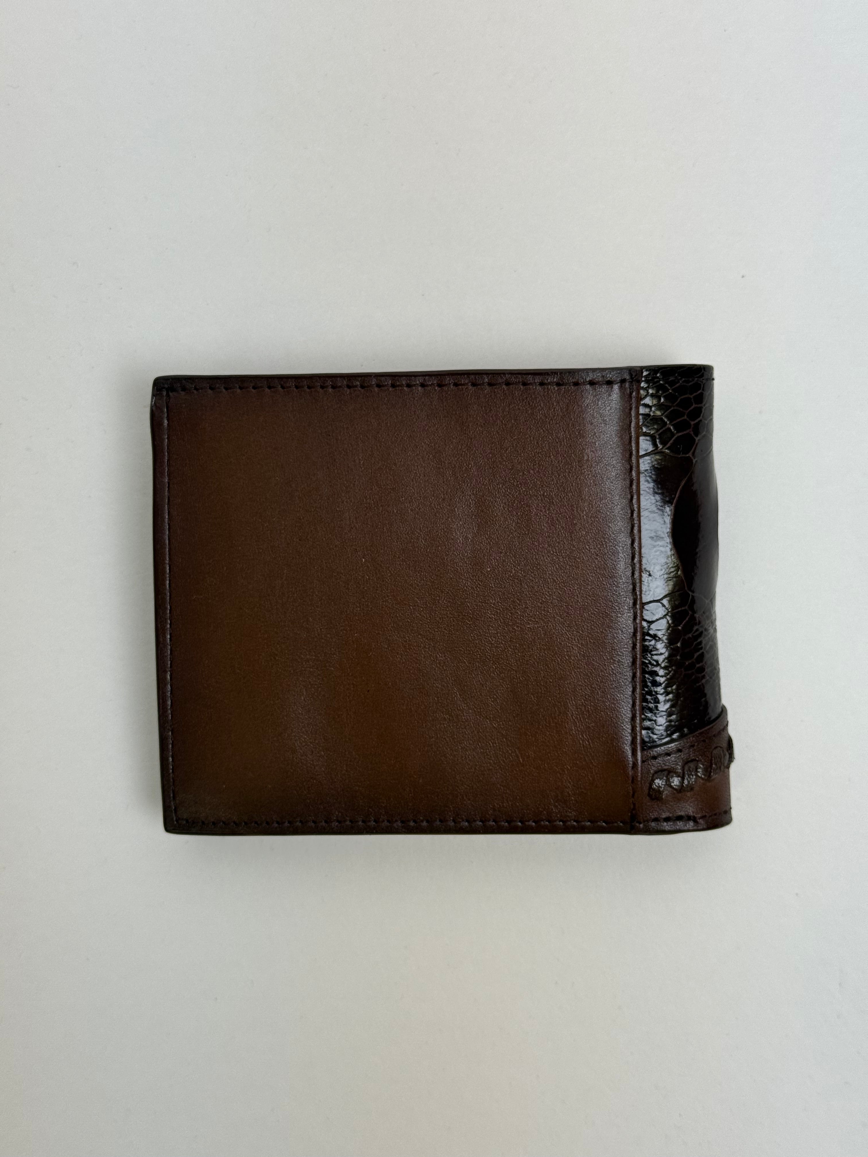 CUADRA MEN PATA AVESTRUZ CAFE WALLET DU719