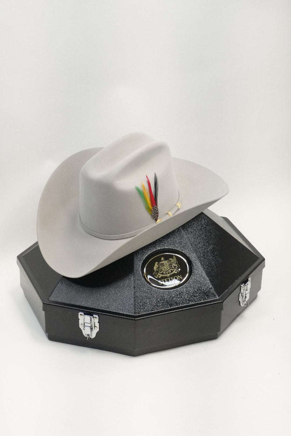 STETSON EL PRESIDENTE 100X GRIS NIEBLA COPA ALTA