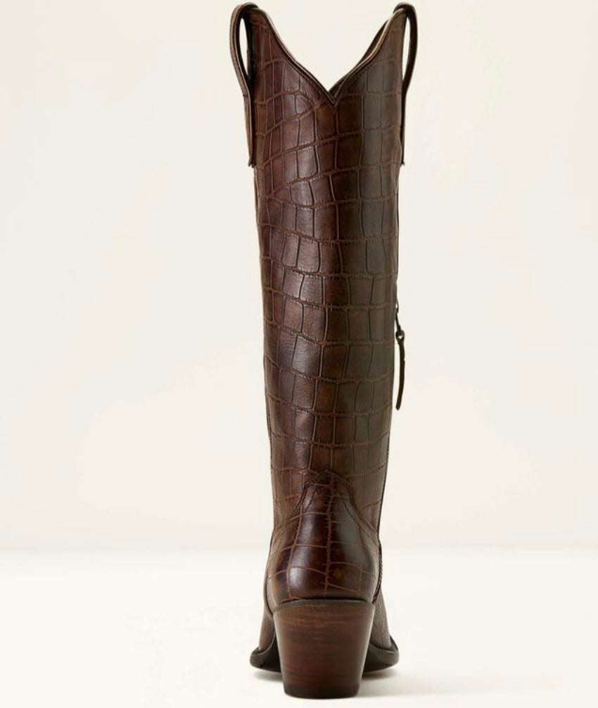 WOMEN’S CASANOVA LUXE ESPRESSO CROC PRINT 10061831 Laherradurawwnc.com
