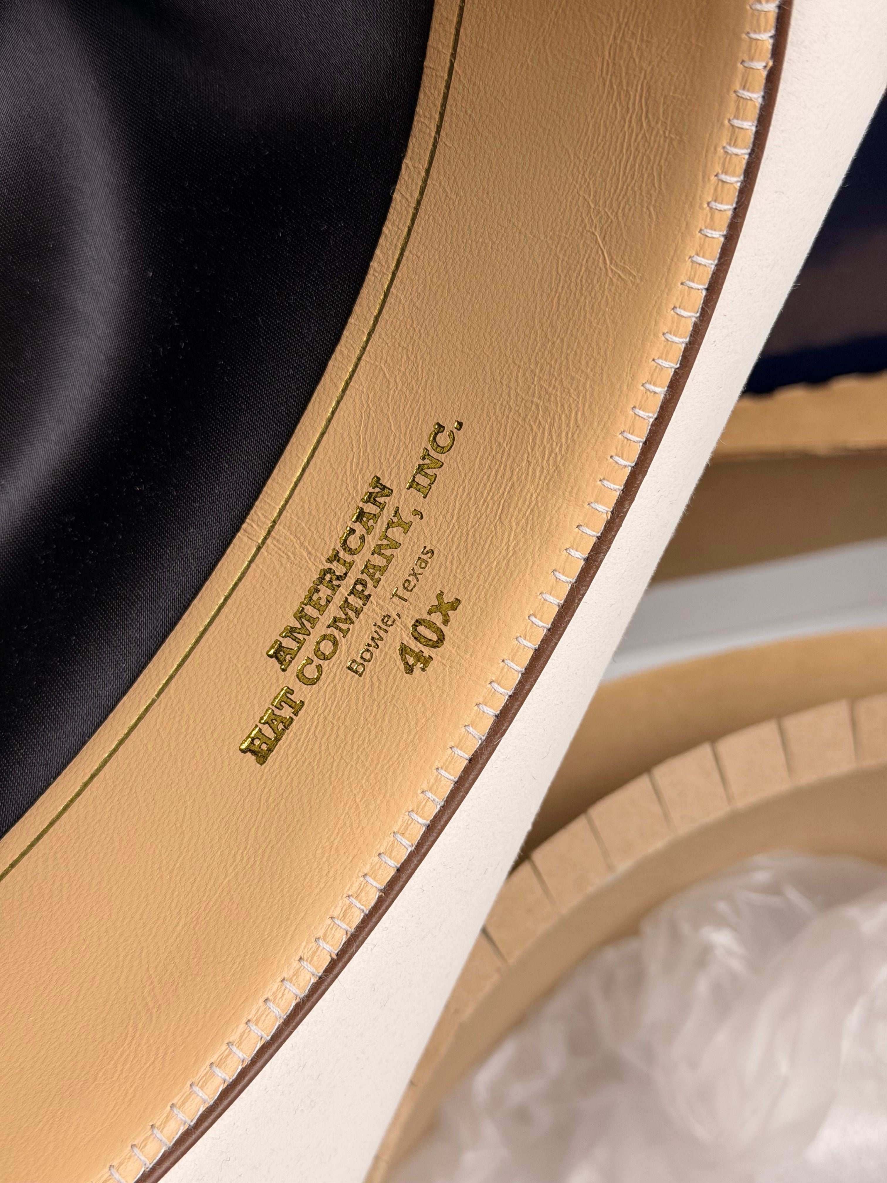 40X American Felt Hat White