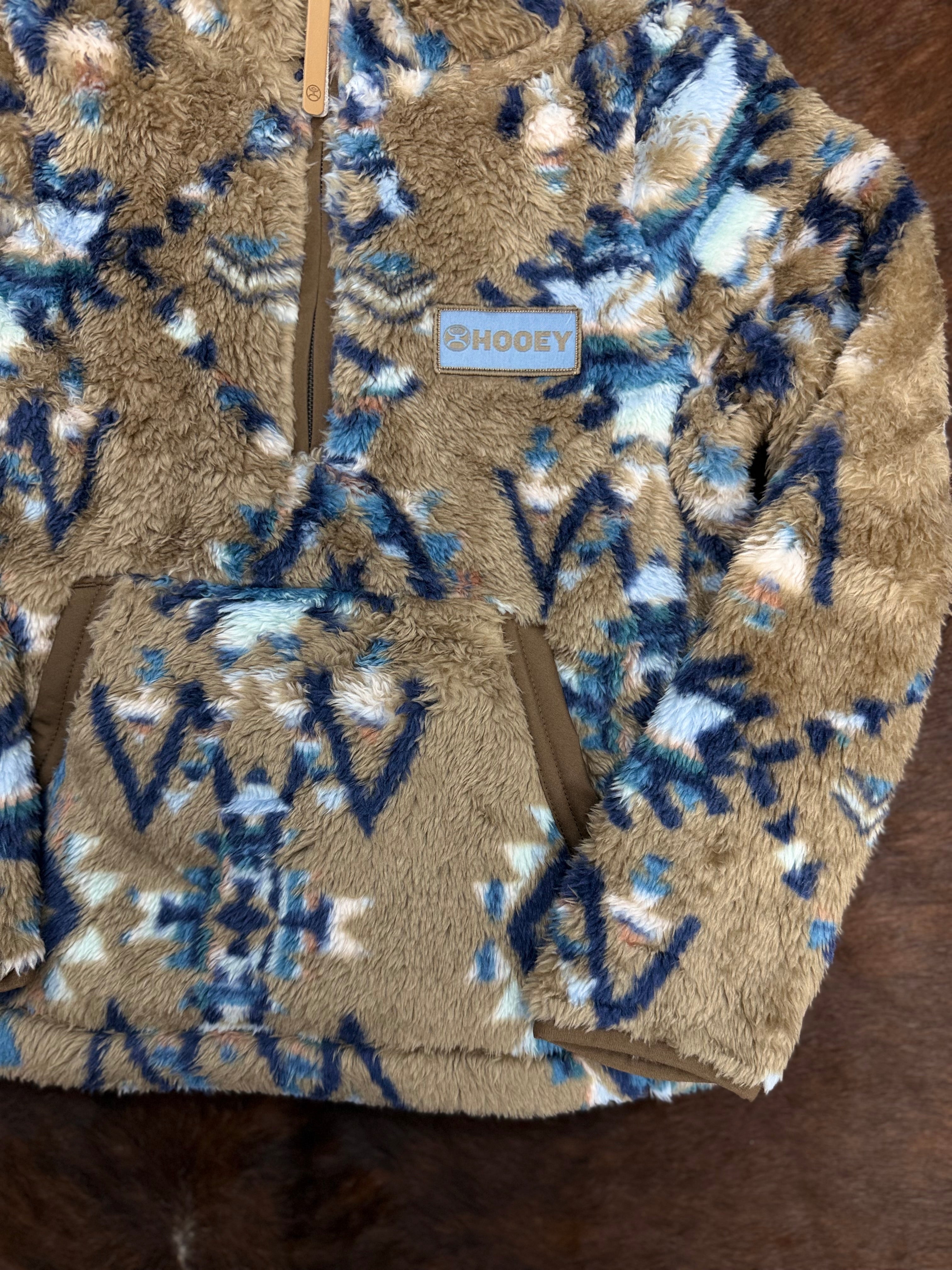 HOOEY YUTH GIRLS TELLURIDE SHITAKE FLEECE PULLOVER HFP026BRAZ-Y