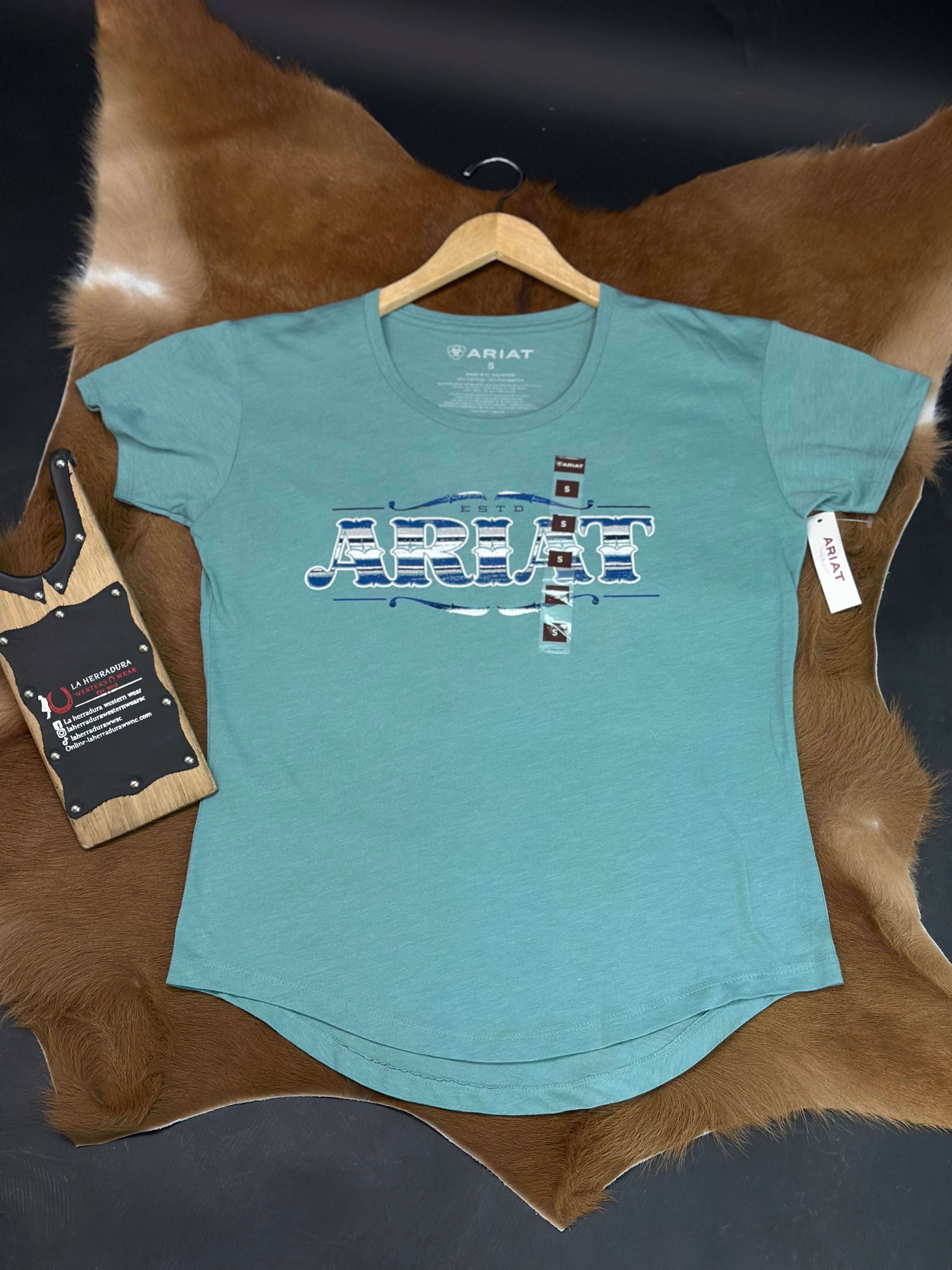 WOMEN ARIAT ROUGH SERAPE SS TSHIRT -10040912 Laherradurawwnc.com