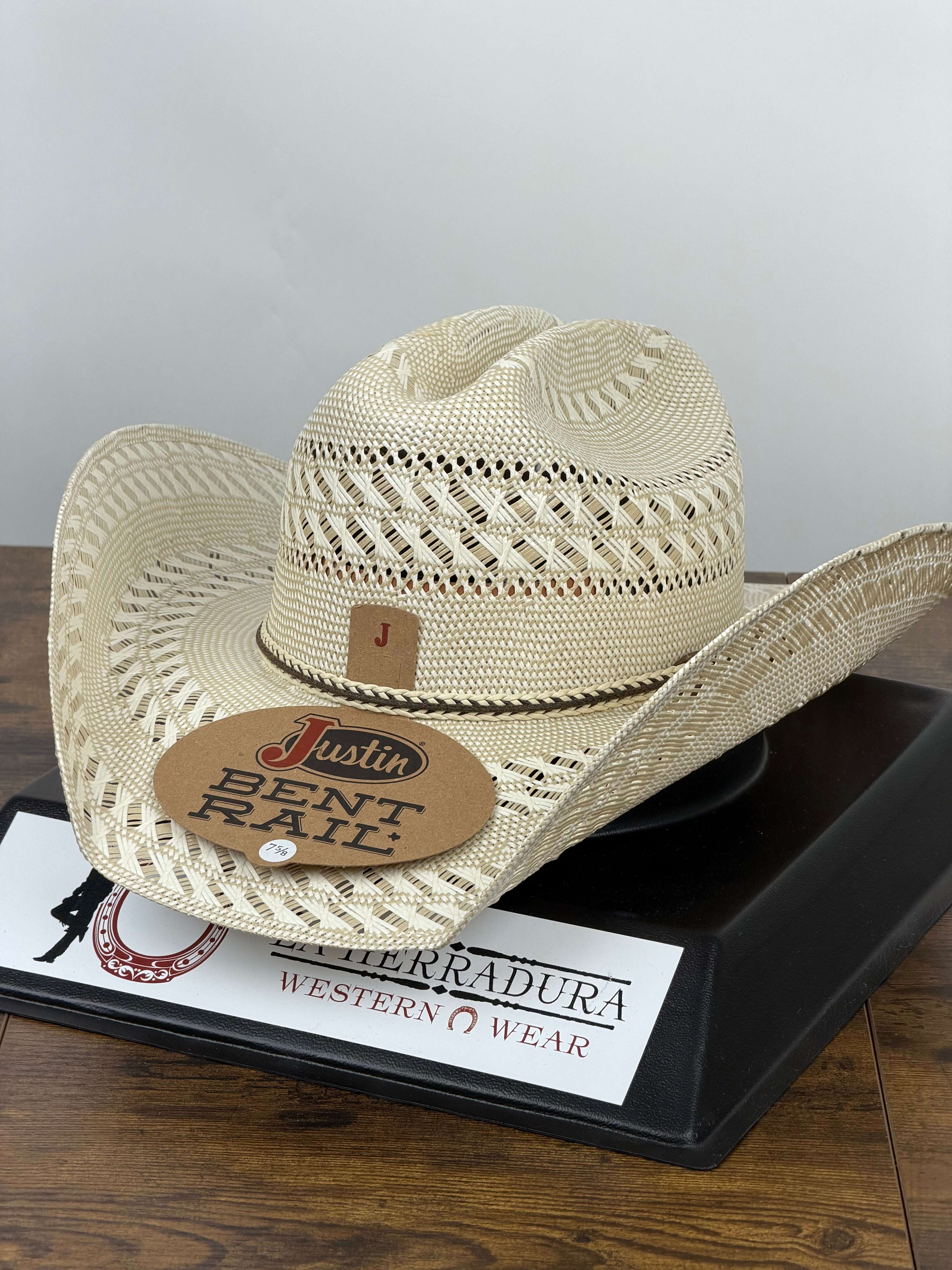 JUSTIN GARRETT TNIVY 4 1/2 STRAW HAT JS2556GRET44 Laherradurawwnc.com
