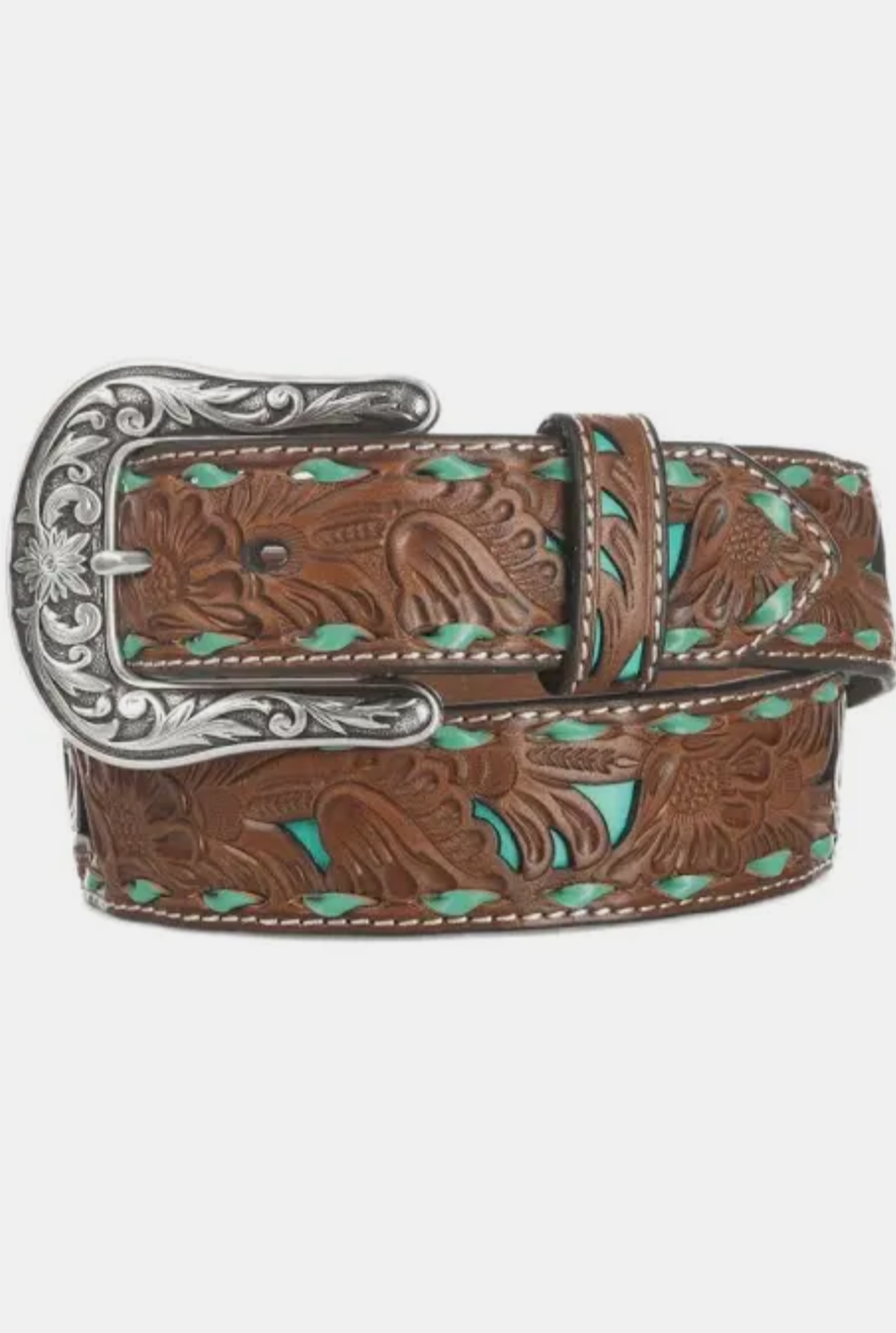BELT WOMEN NOCONA BROWN WITH BLUE N21000602