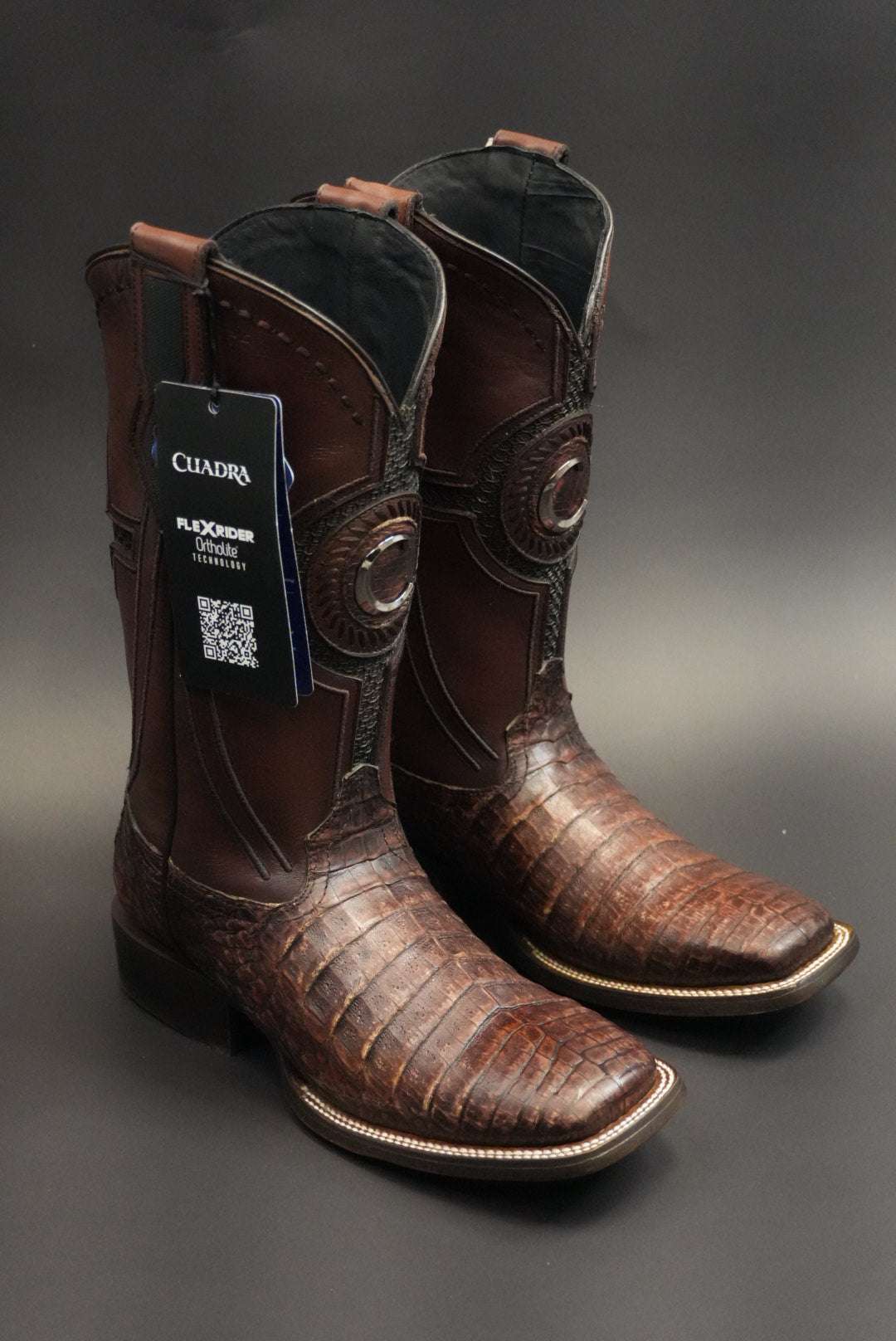 CUADRA MENS BOTA DE FUSCUS LOMO BELLY Y BALTICO CAFE SQ. TOE CU975 Laherradurawwnc.com