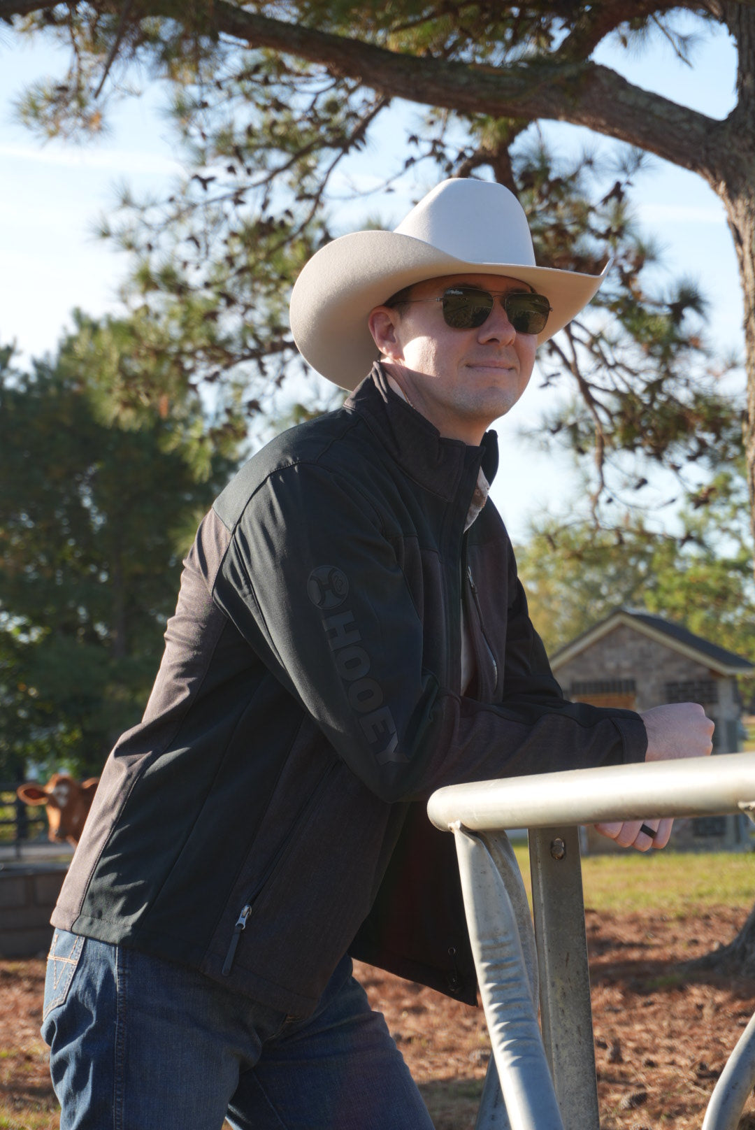 HOOEY JACKSON SOFTSHELL JACKET MENS HEATHER BLACK FULL ZIP JACKET WITH BLACK YOKE AND SLEEVES HJ169BK