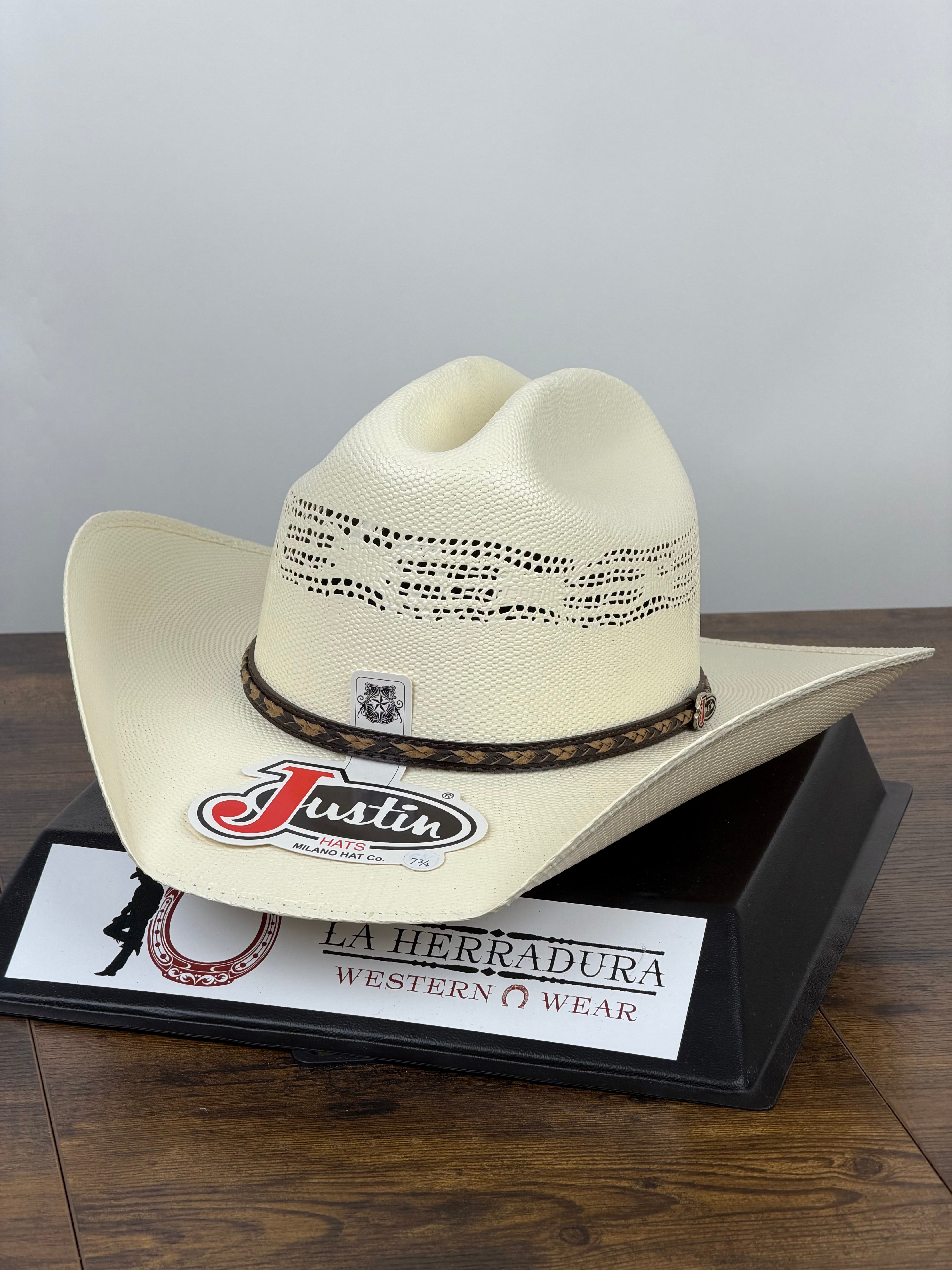 JUSTIN 20X BRYSON IVORY STRAW HAT JS1056BYSN40