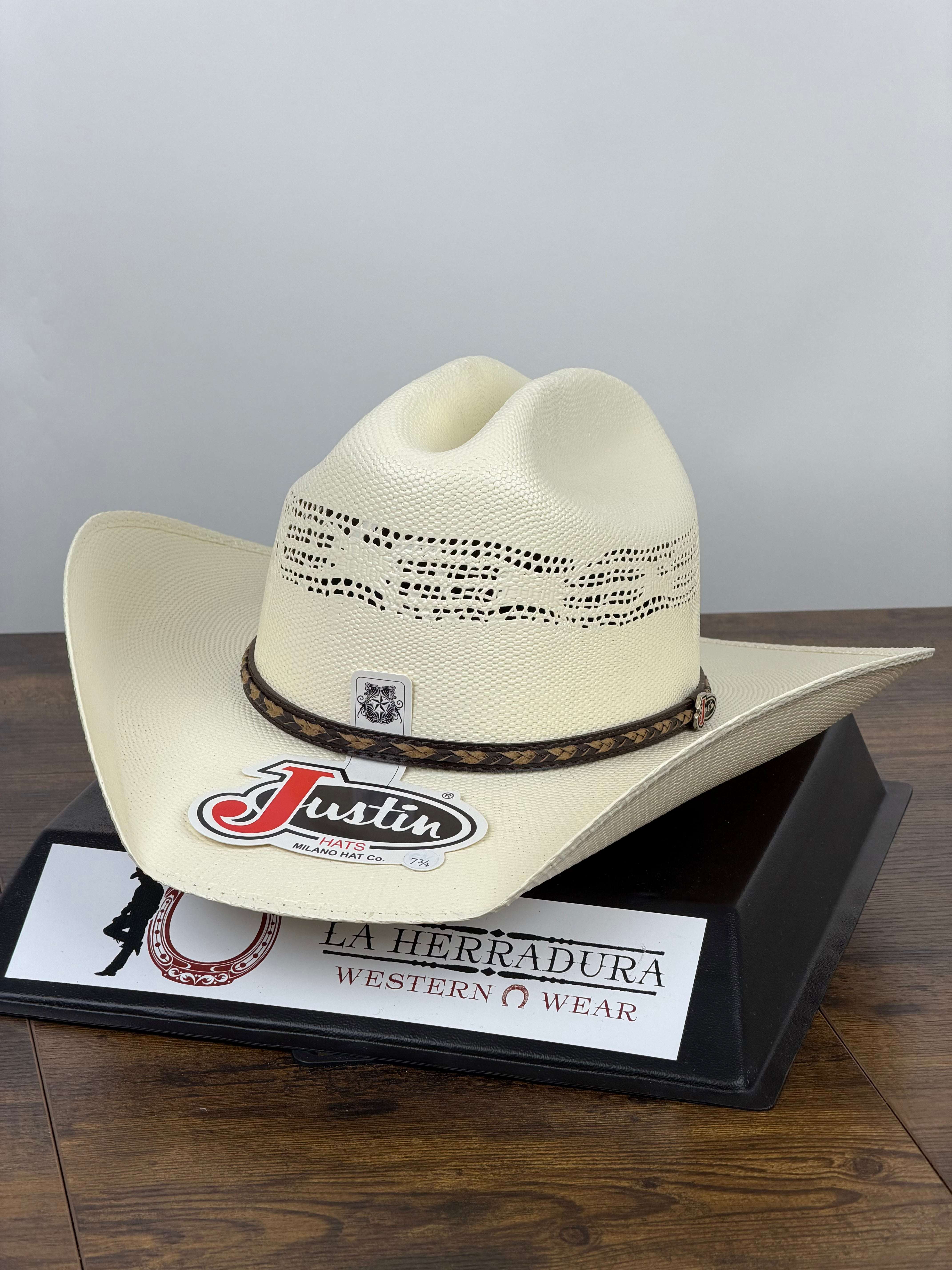 JUSTIN 20X BRYSON IVORY STRAW HAT JS1056BYSN40 Laherradurawwnc.com