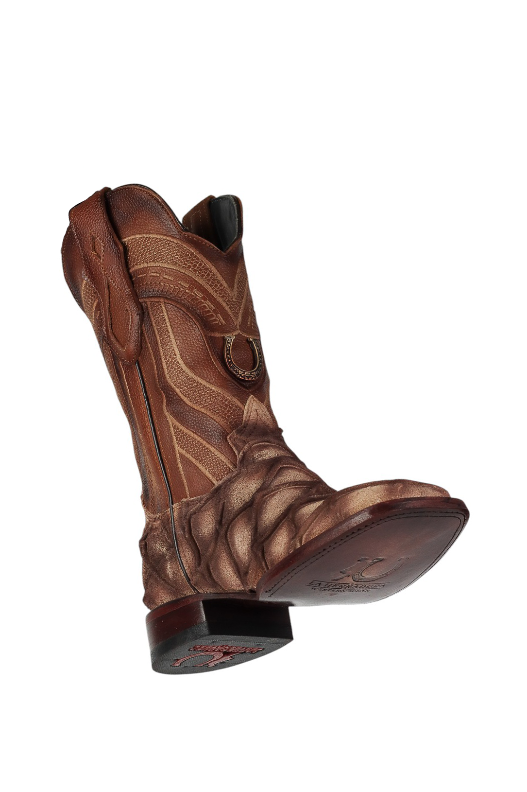 LA HERRADURA MENS DANIEL PIRARUCU DOBLILLADO GAM HUESO SQUARE TOE BOOT NEW BOOTS