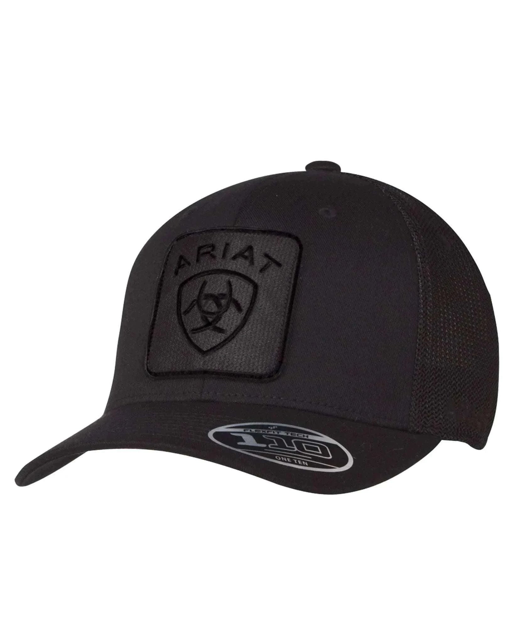 ARIAT MEN'S FLEXFIT 110 LOGO SNAPBACK, BLACK A300064301 Laherradurawwnc.com