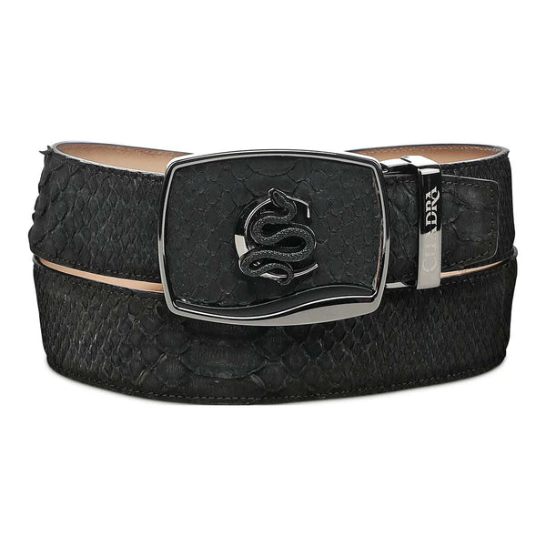 CUADRA CINTURÓN PITÓN NUBUCK NEGRO BC483