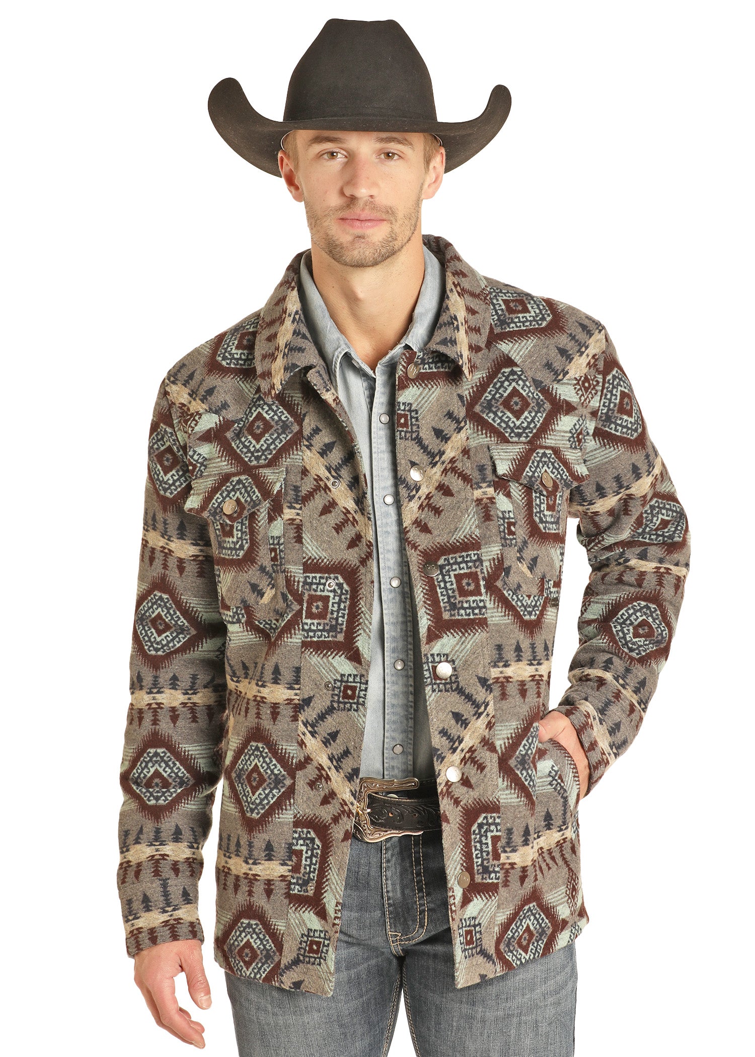 ROCK&ROLL GREY MENS JACKET DM92C04058