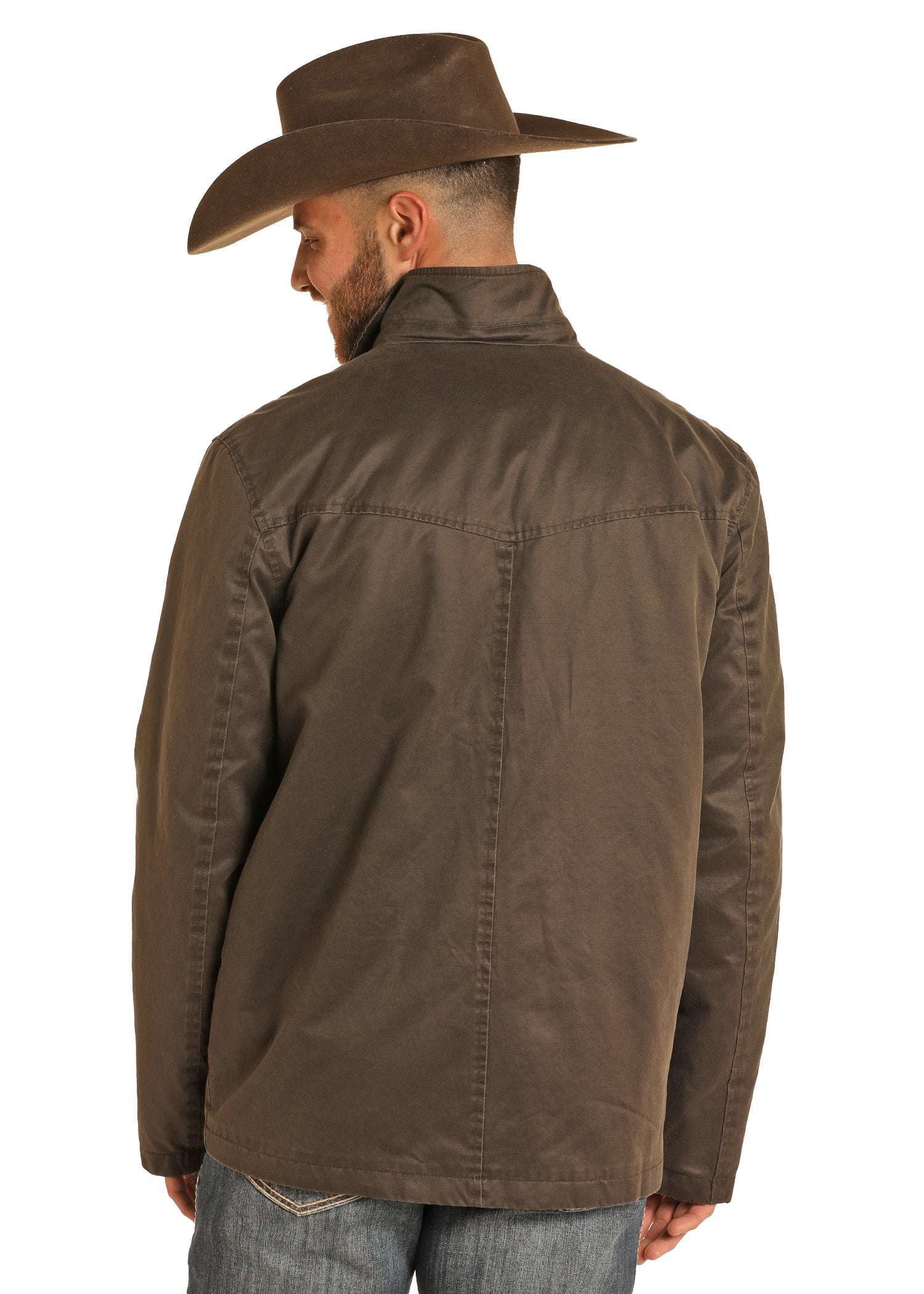 MENS JACKET DARK BROWN CONCEAL &CARRY JAKET DM93C04094 Laherradurawwnc.com