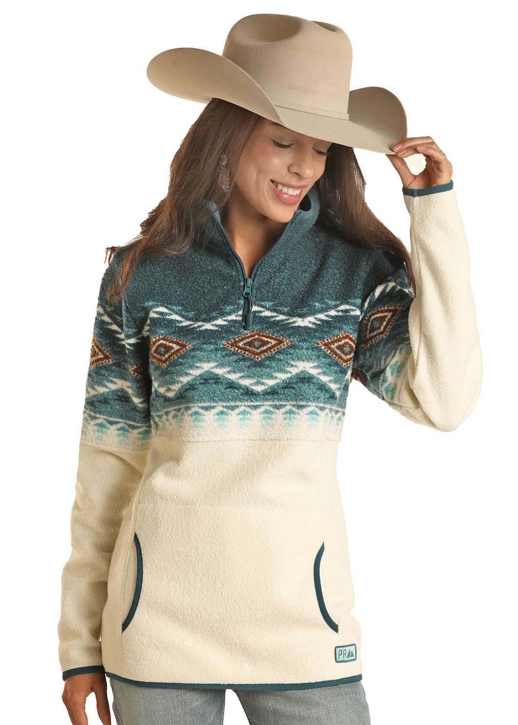 ROCK AND ROLL WOMEN AZTEC CARIBBEAN PULLOVER DW91C01841 Laherradurawwnc.com
