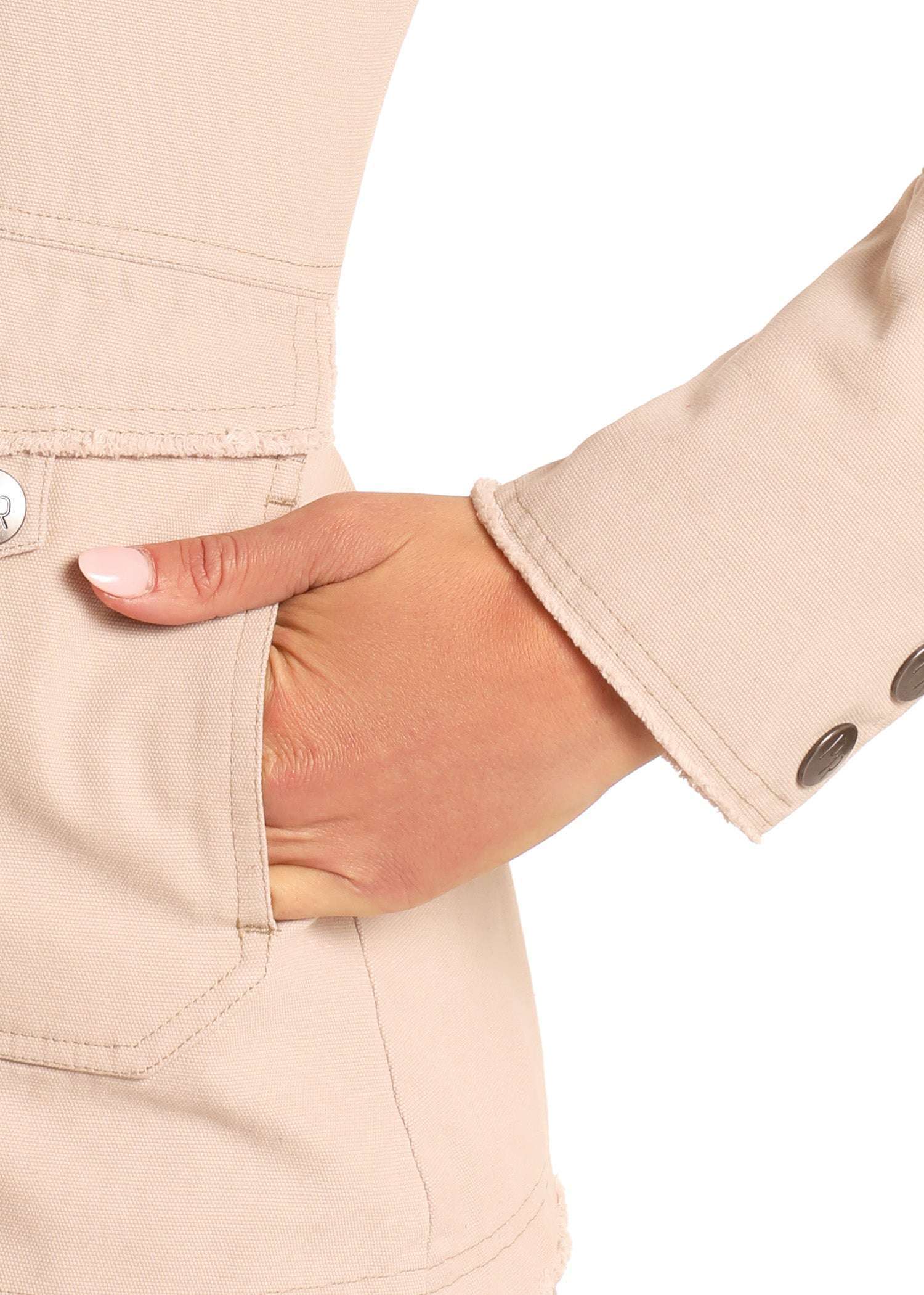 PANHANDLE SLIM WOMEN BEIGE COTTON CANVAS JACKET DW92C04139 Laherradurawwnc.com