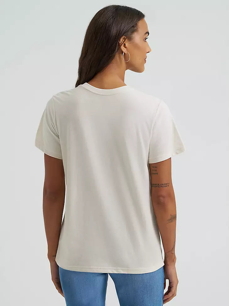 WRANGLER WOMENS GIRLFRIEND GRAPHIC BEIGE - 112375871